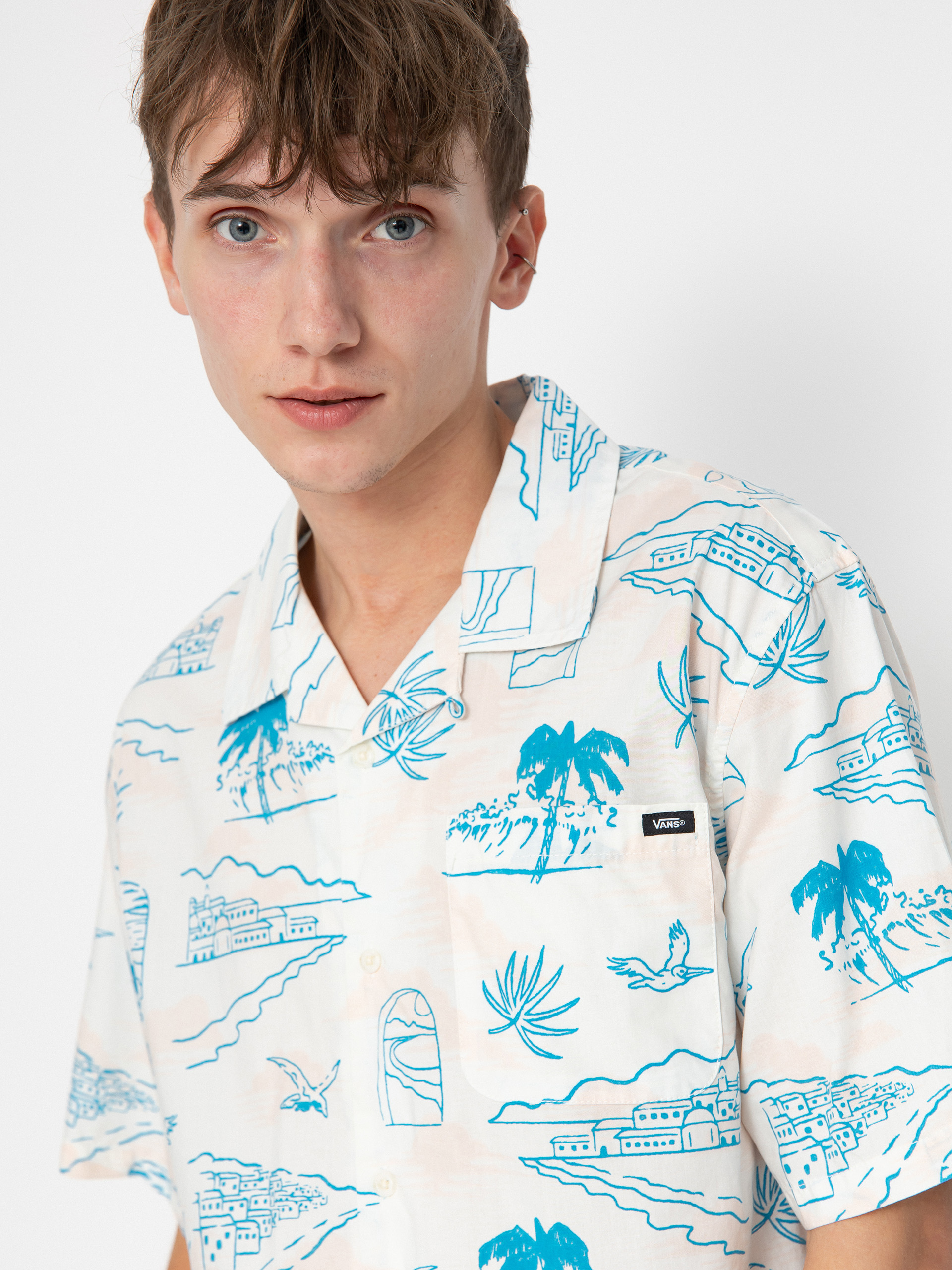 Košile Vans Davista Woven (marshmallow)