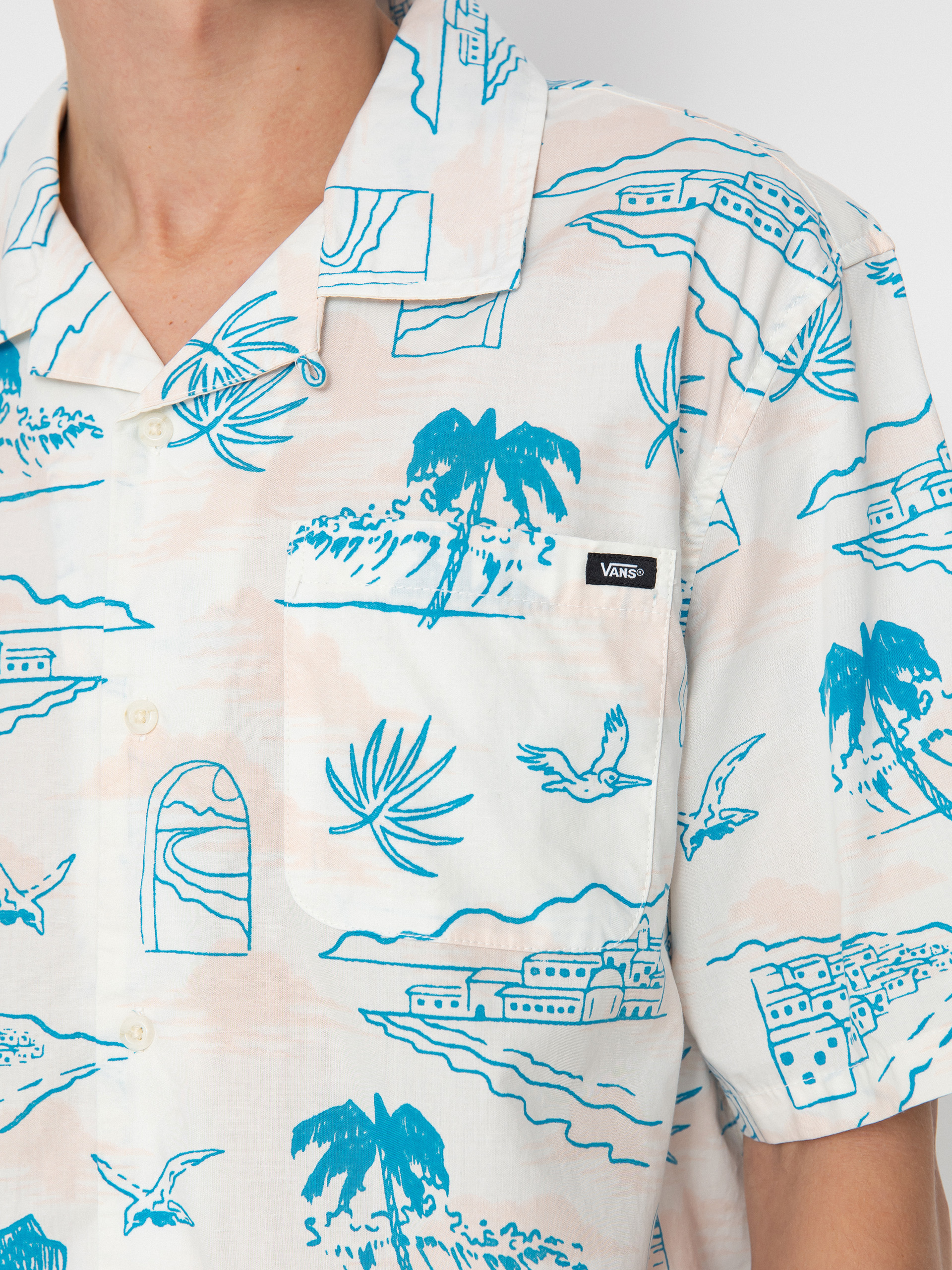 Košile Vans Davista Woven (marshmallow)