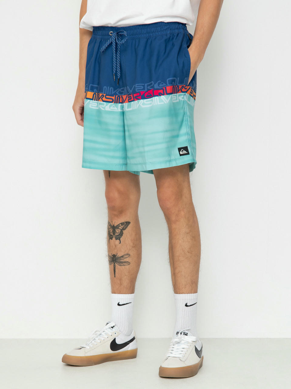 Kraťasy Quiksilver Everyday Wordblock Volley 17 (monaco blue)