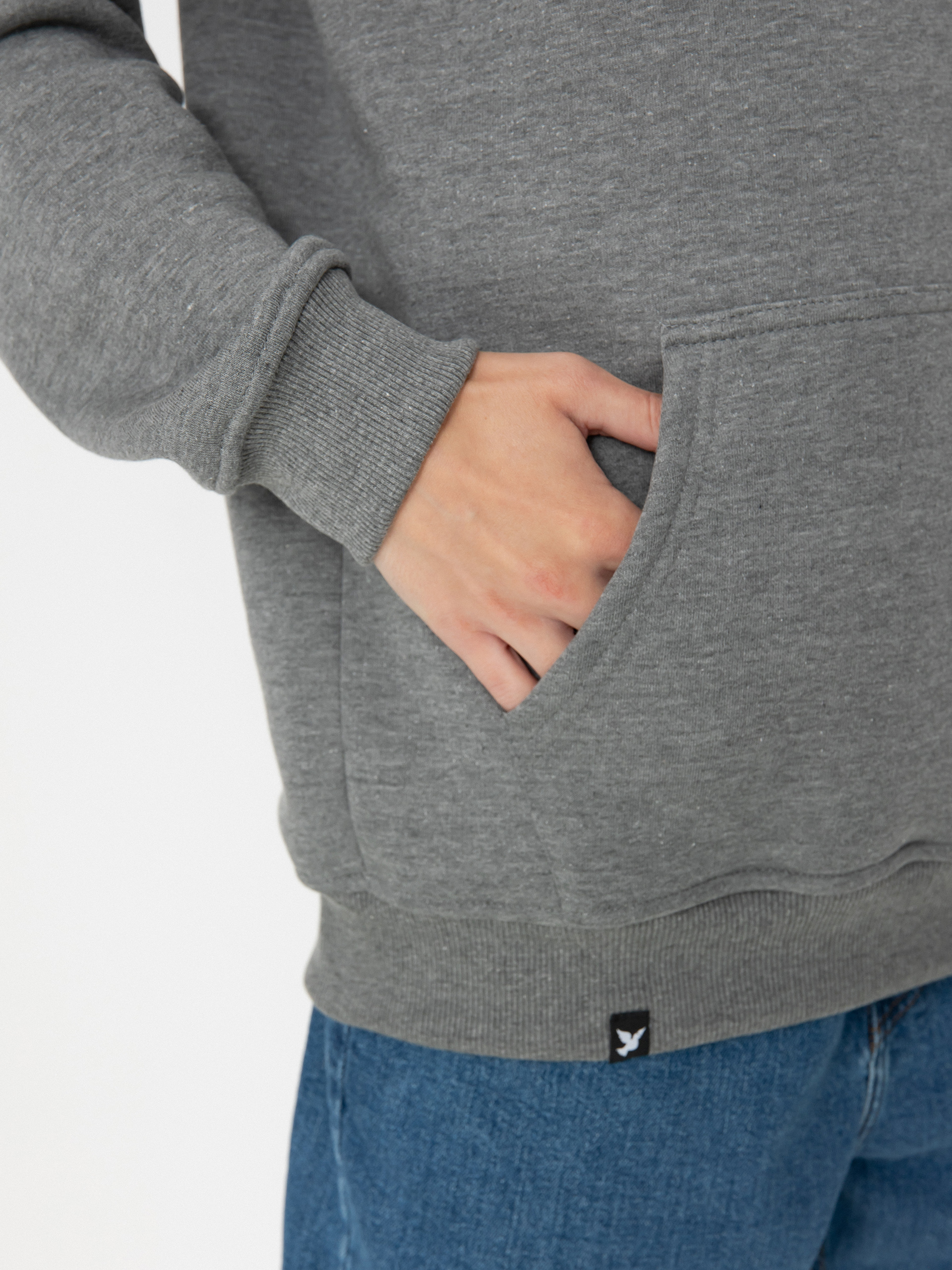 Mikina s kapucí Nervous Small Classic Arc HD (light heather)