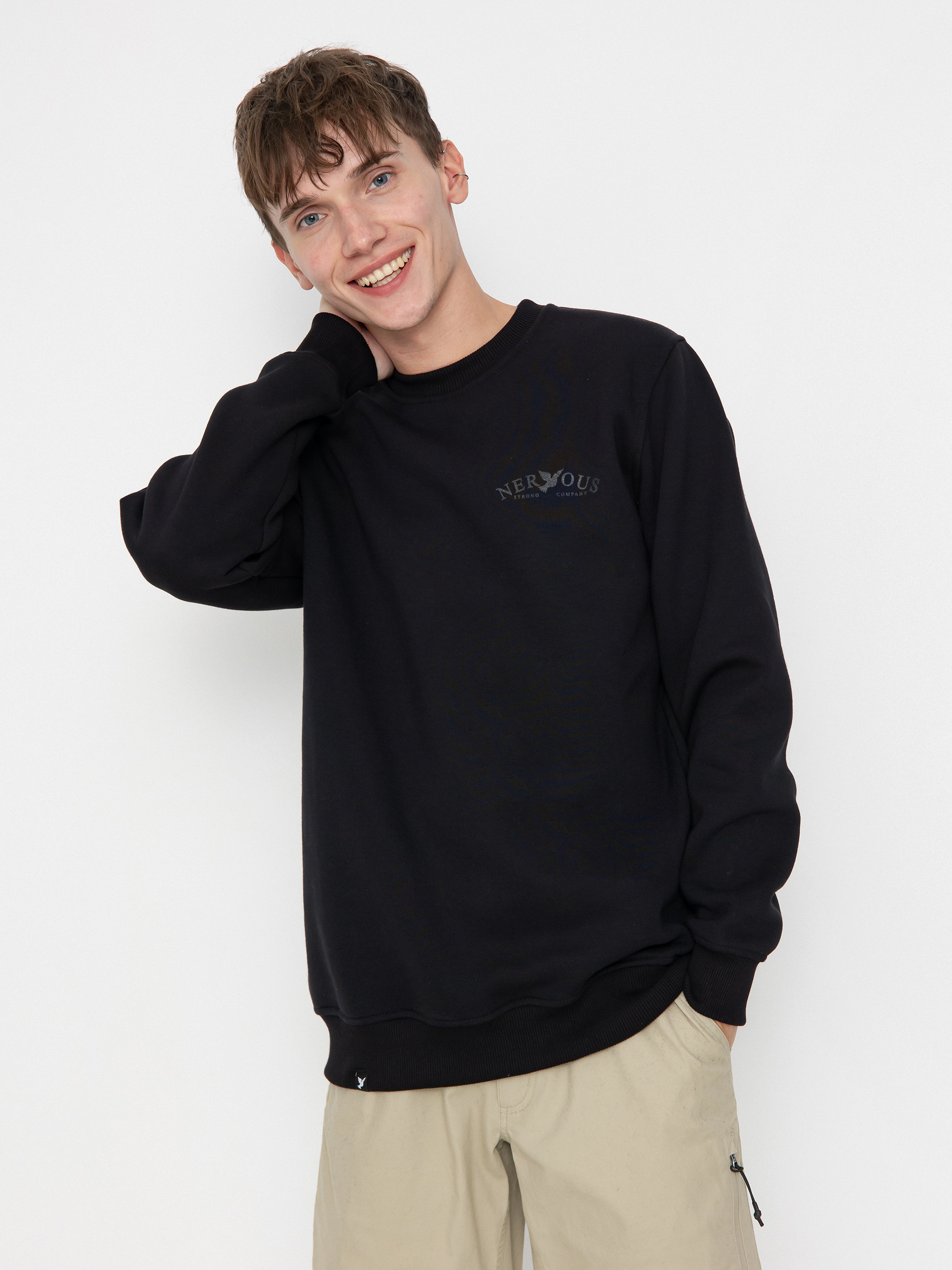 Mikina Nervous Small Classic Arc (black/black)