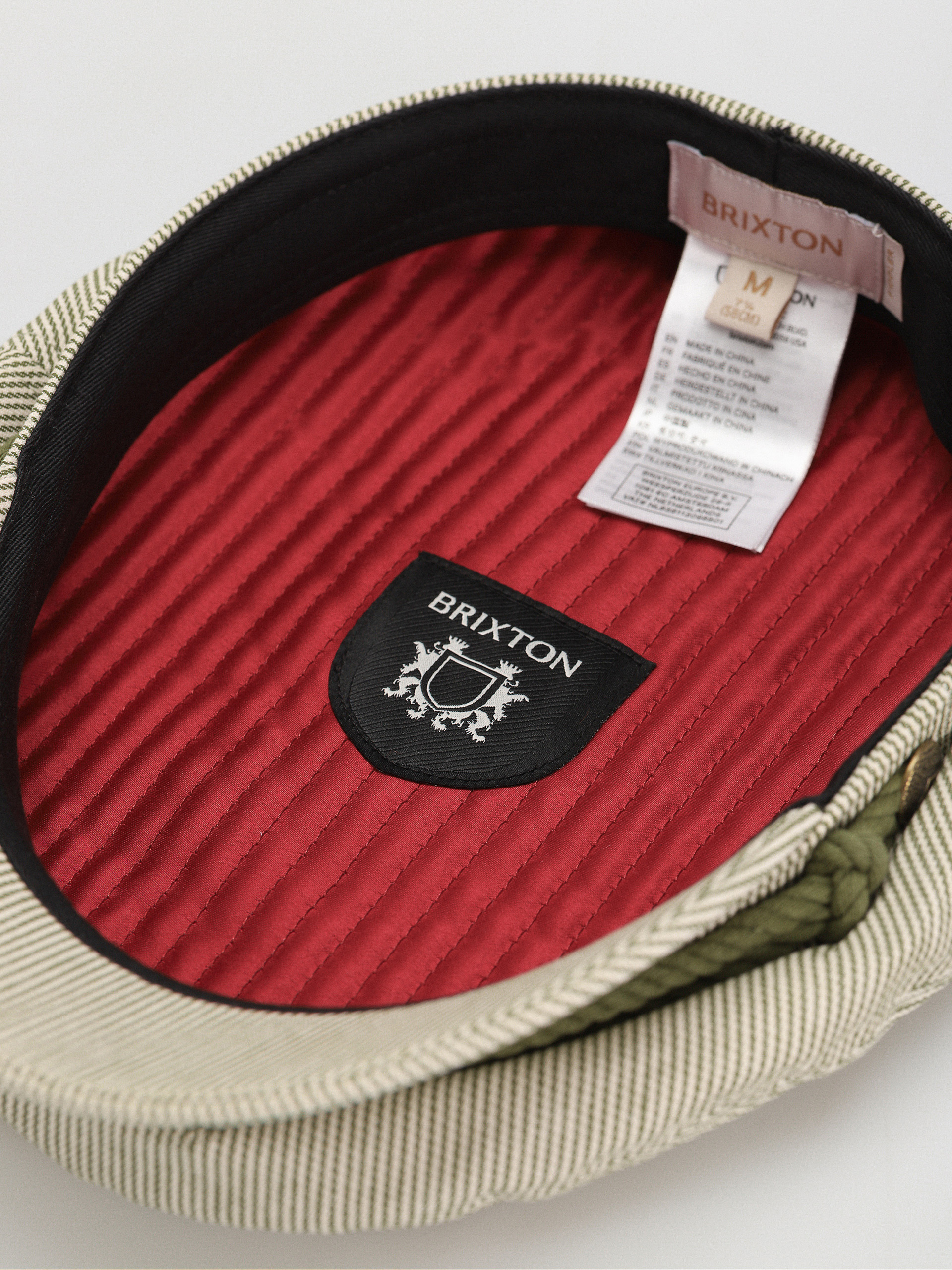 Klobouk s kšiltem Brixton Fiddler Cap Wmn (sea kelp/oat milk)