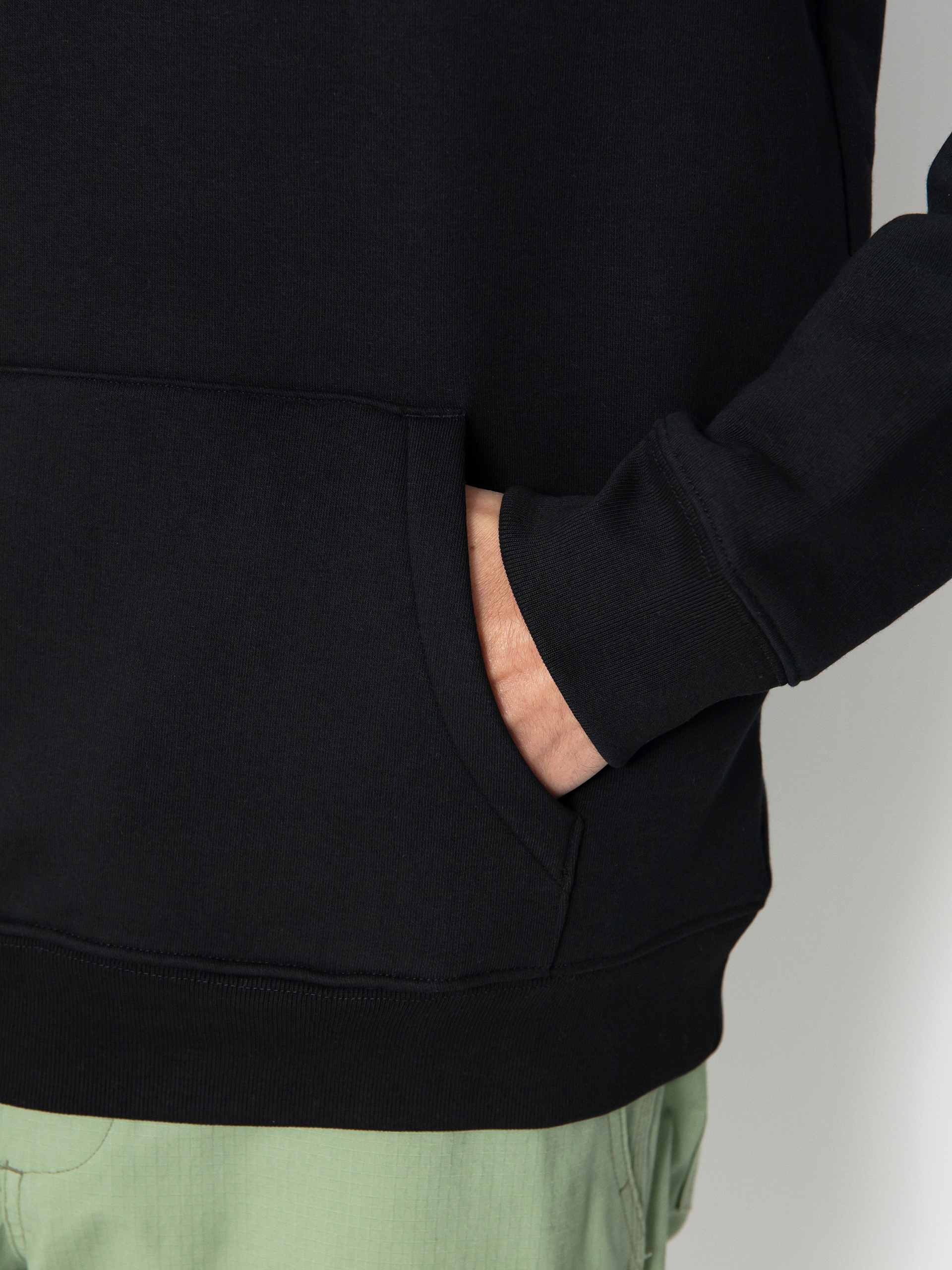 Mikina s kapucí Poetic Collective Big Back Text HD (black)