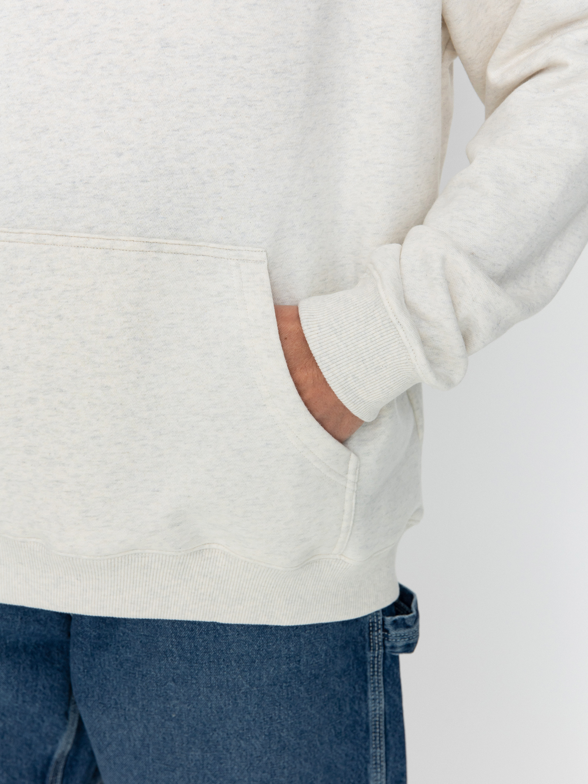 Mikina s kapucí DC Size Matters HD (snow heather)