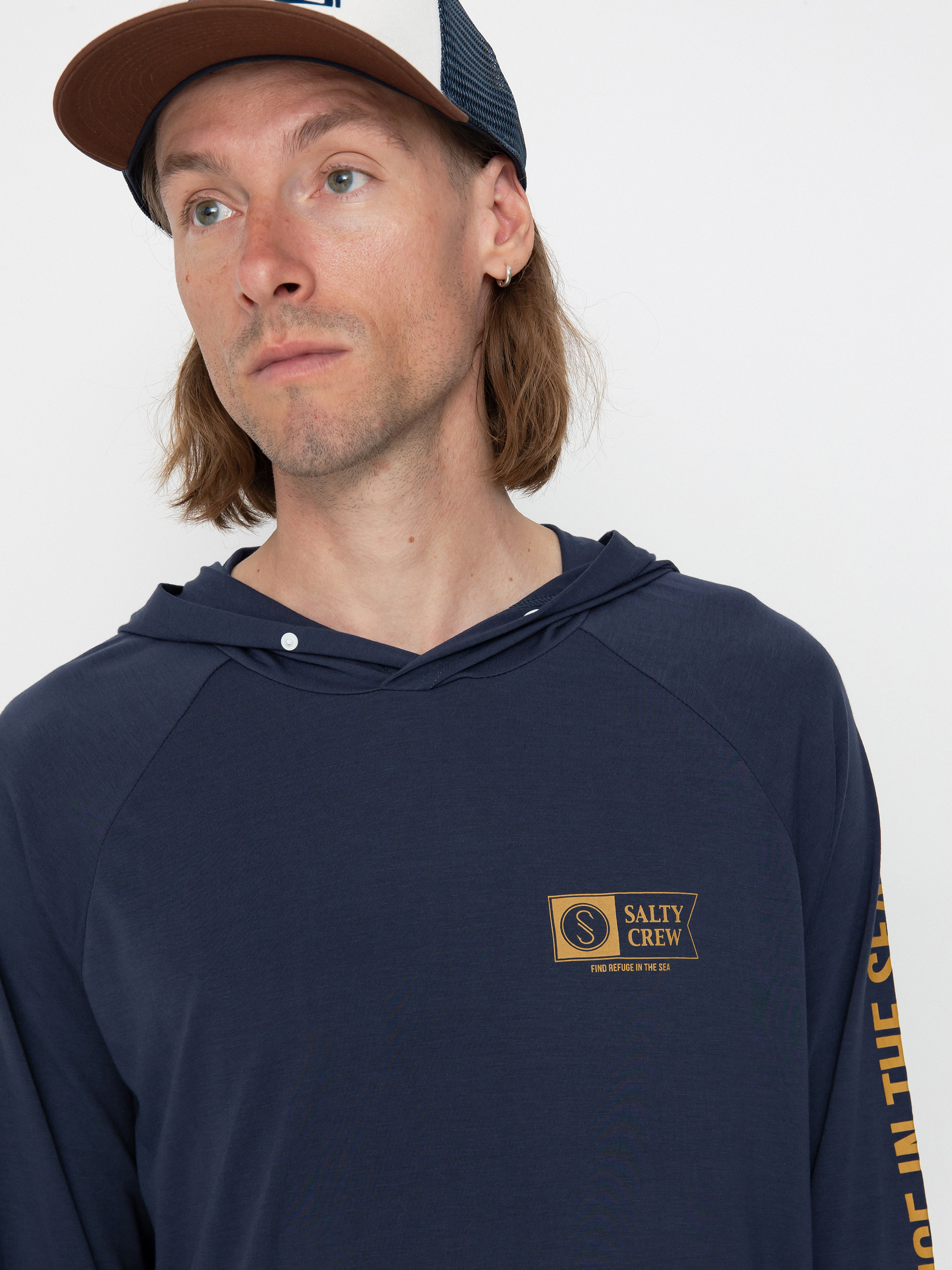Mikina s kapucí Salty Crew Mariner HD (navy)