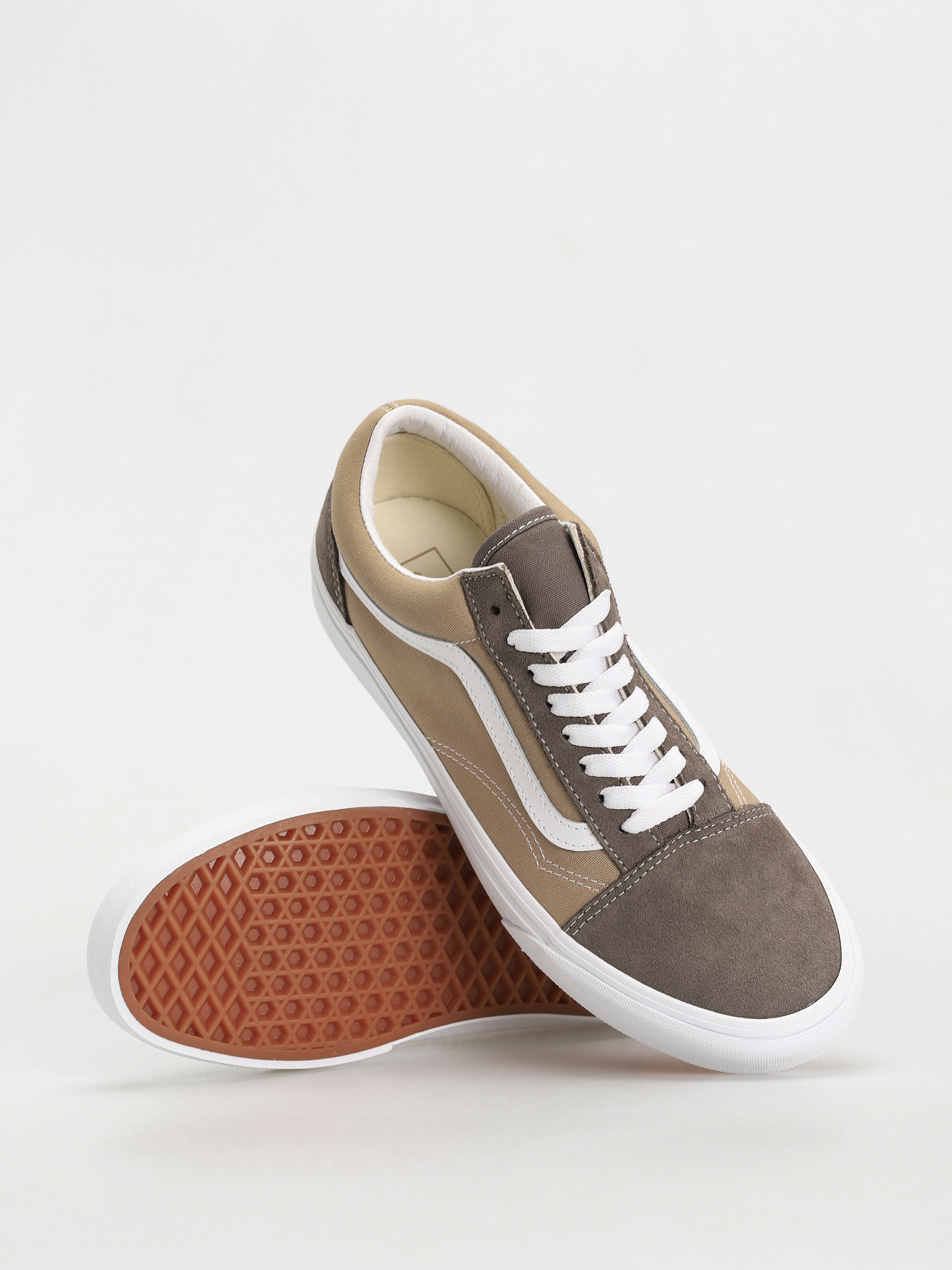 Boty Vans Old Skool (canvas/suede block brown)
