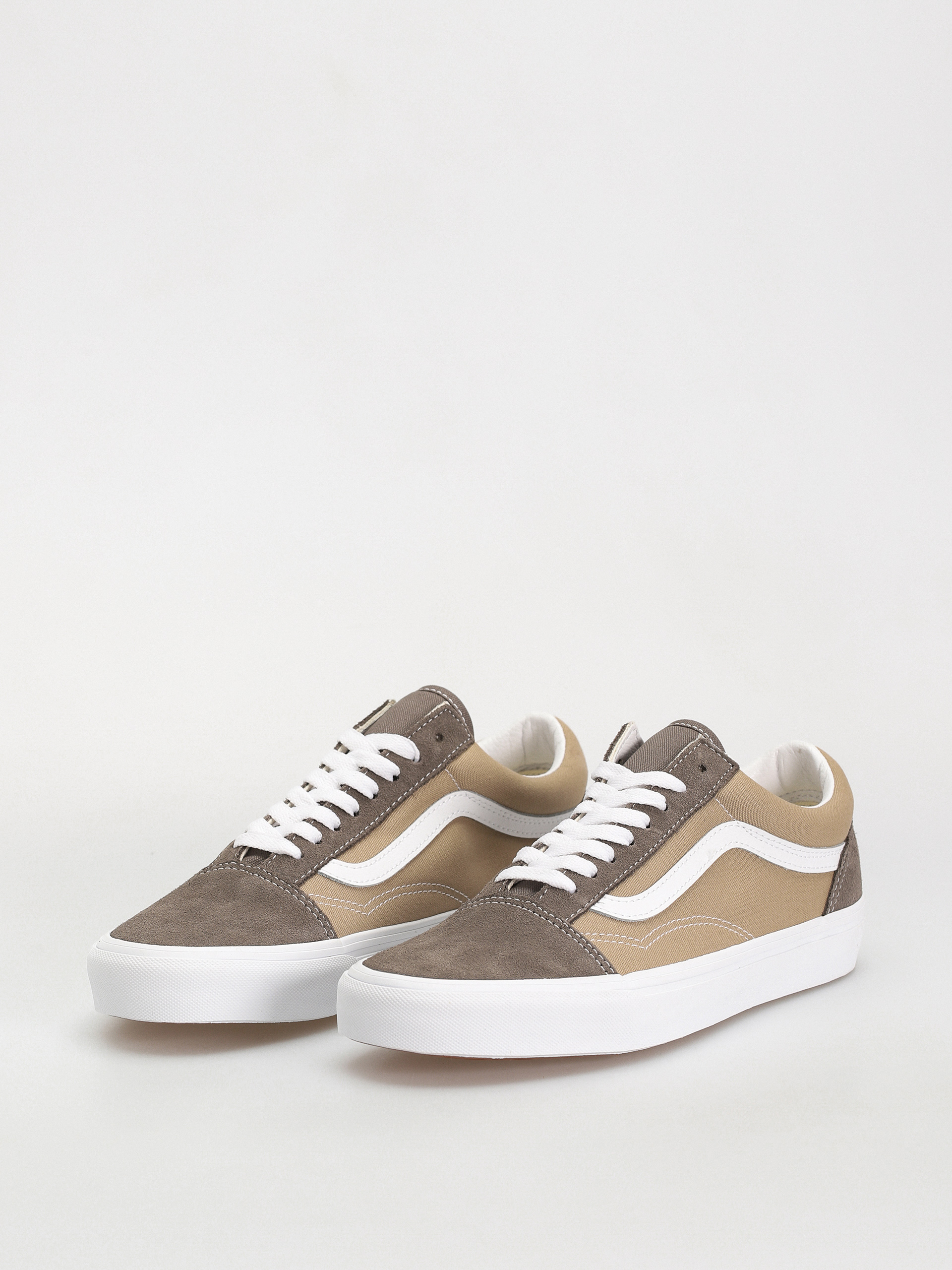 Boty Vans Old Skool (canvas/suede block brown)