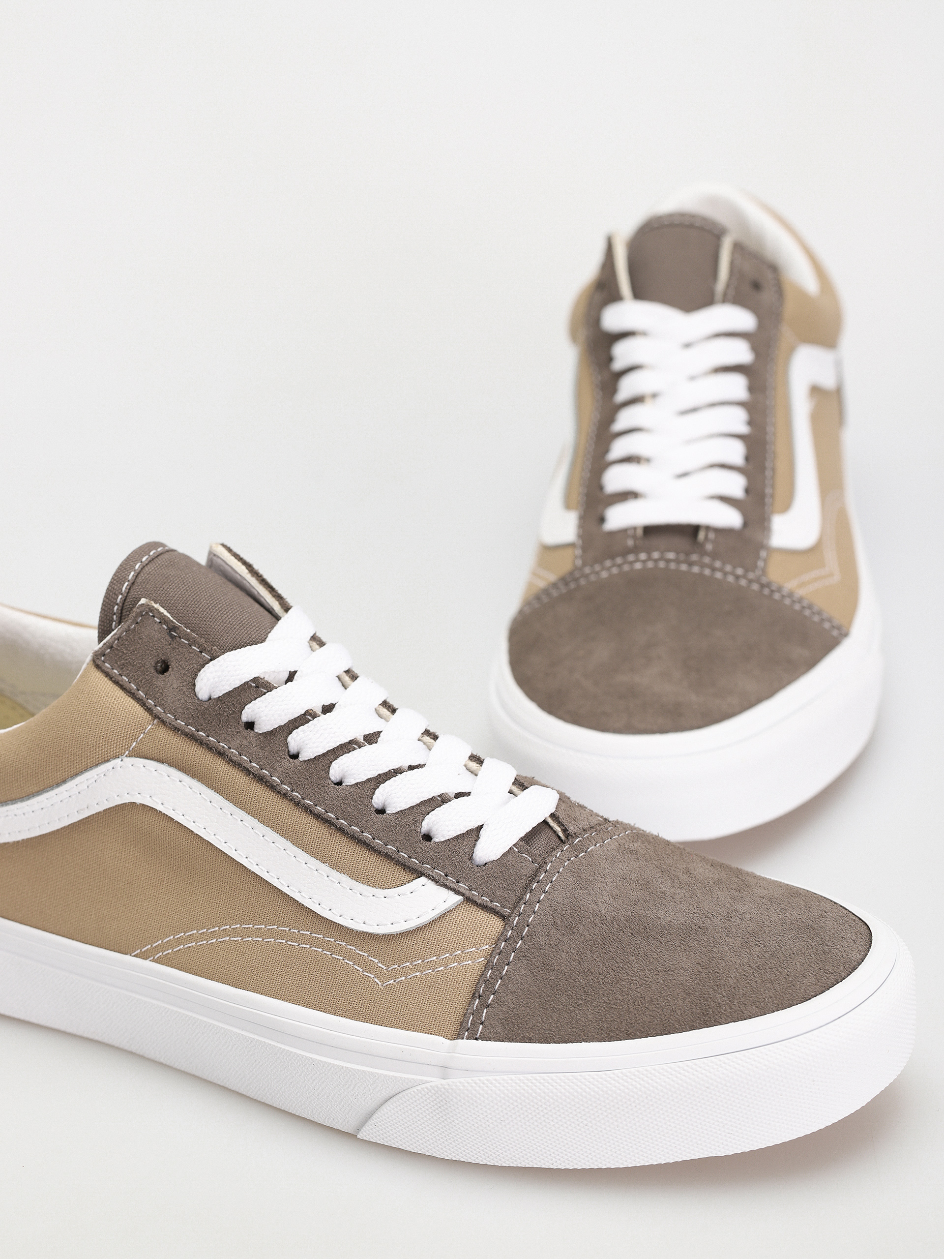 Boty Vans Old Skool (canvas/suede block brown)