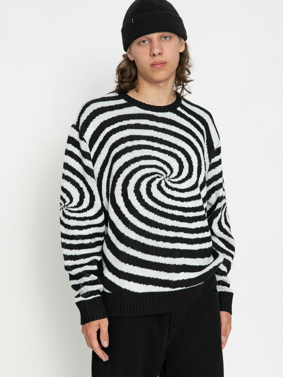 Mikina RVCA Spiral Crew Knit (cloud)