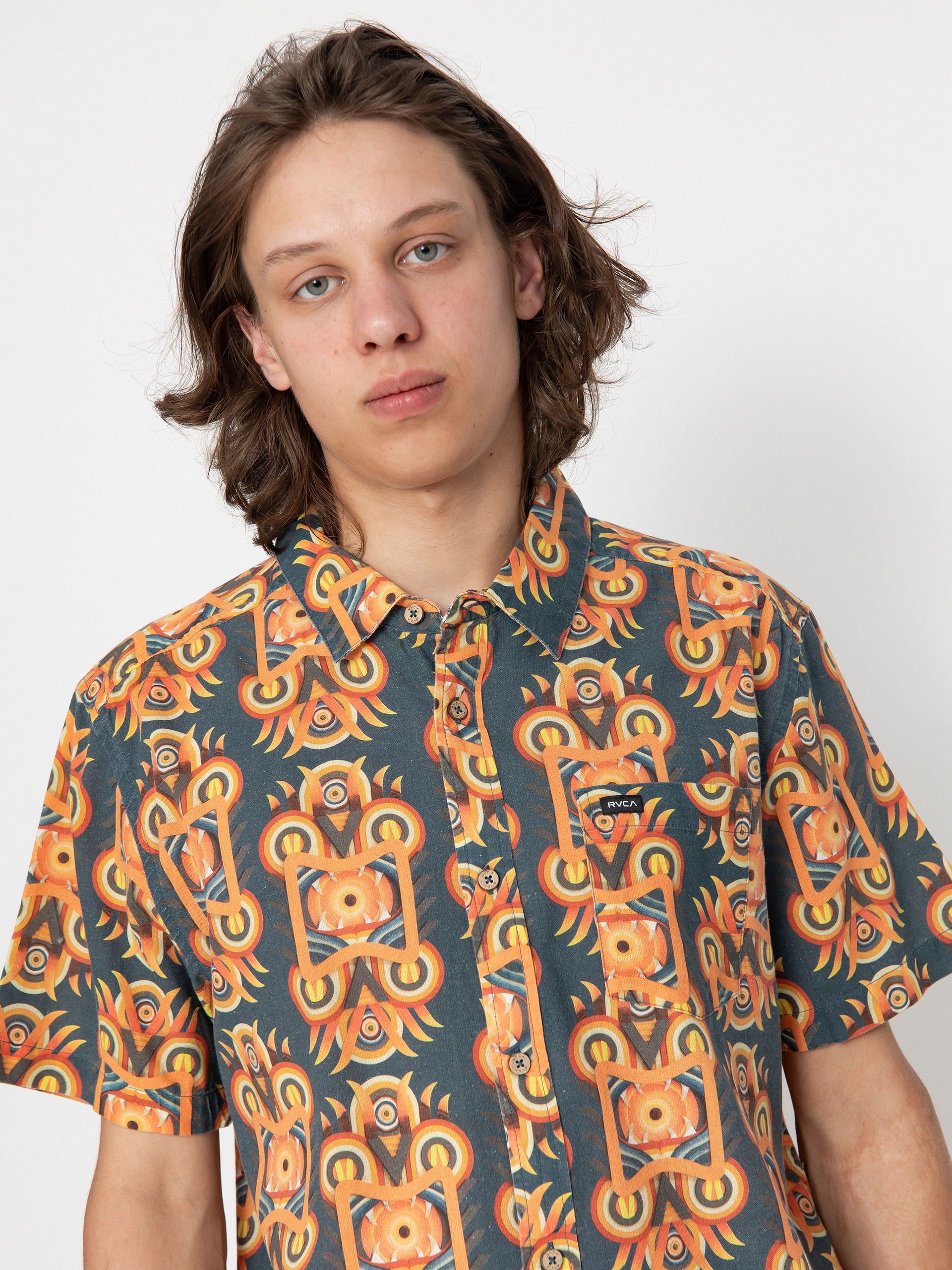 Košile RVCA Redondo (duck blue)