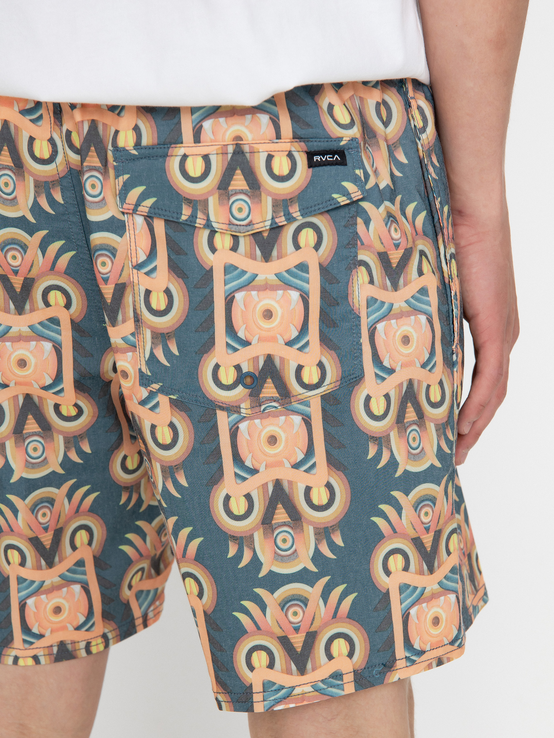 Plážové kraťasy RVCA Redondo Elastic (cool blue)