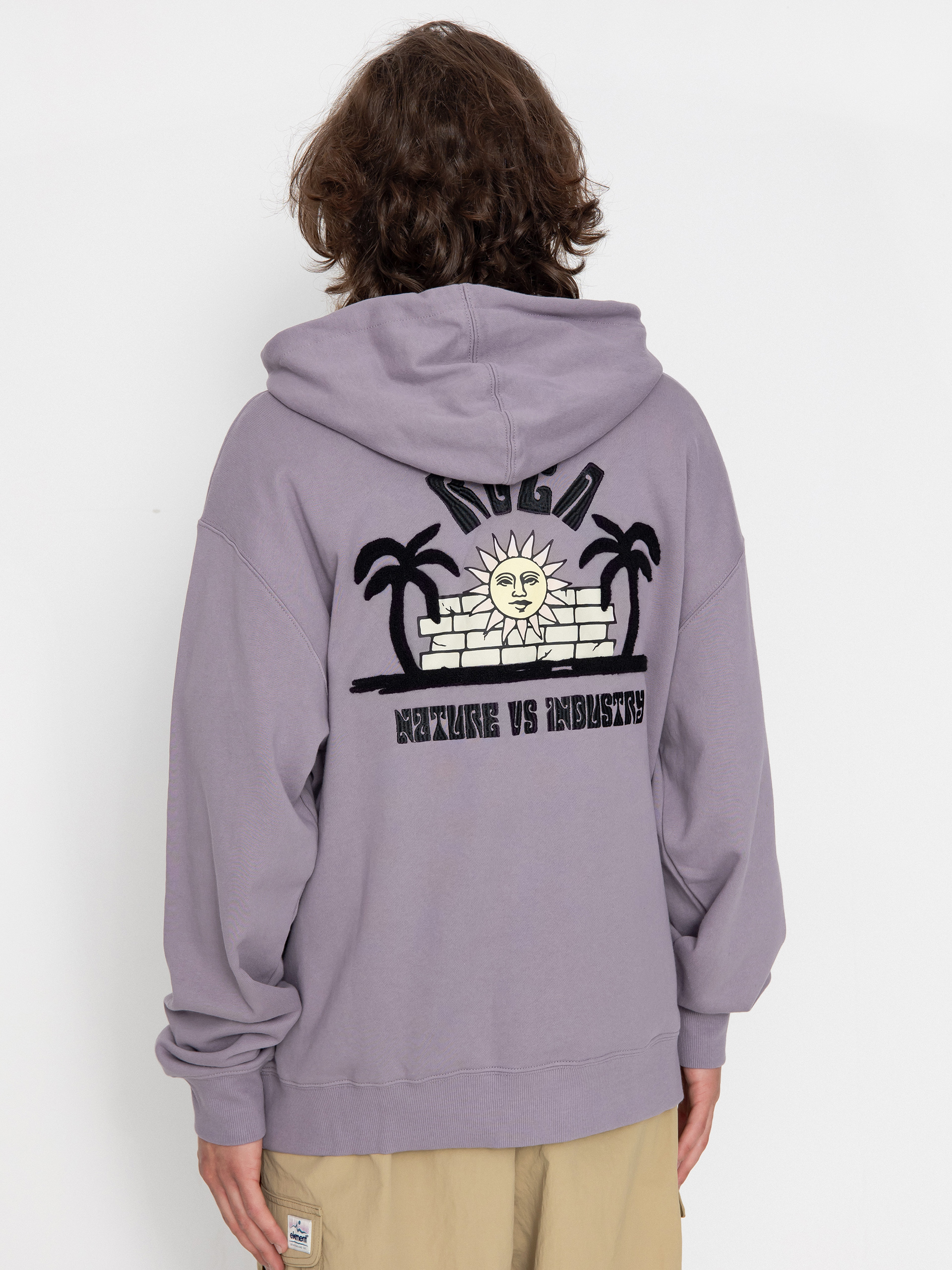 Mikina s kapucí RVCA Sun Trap HD (gray ridge)