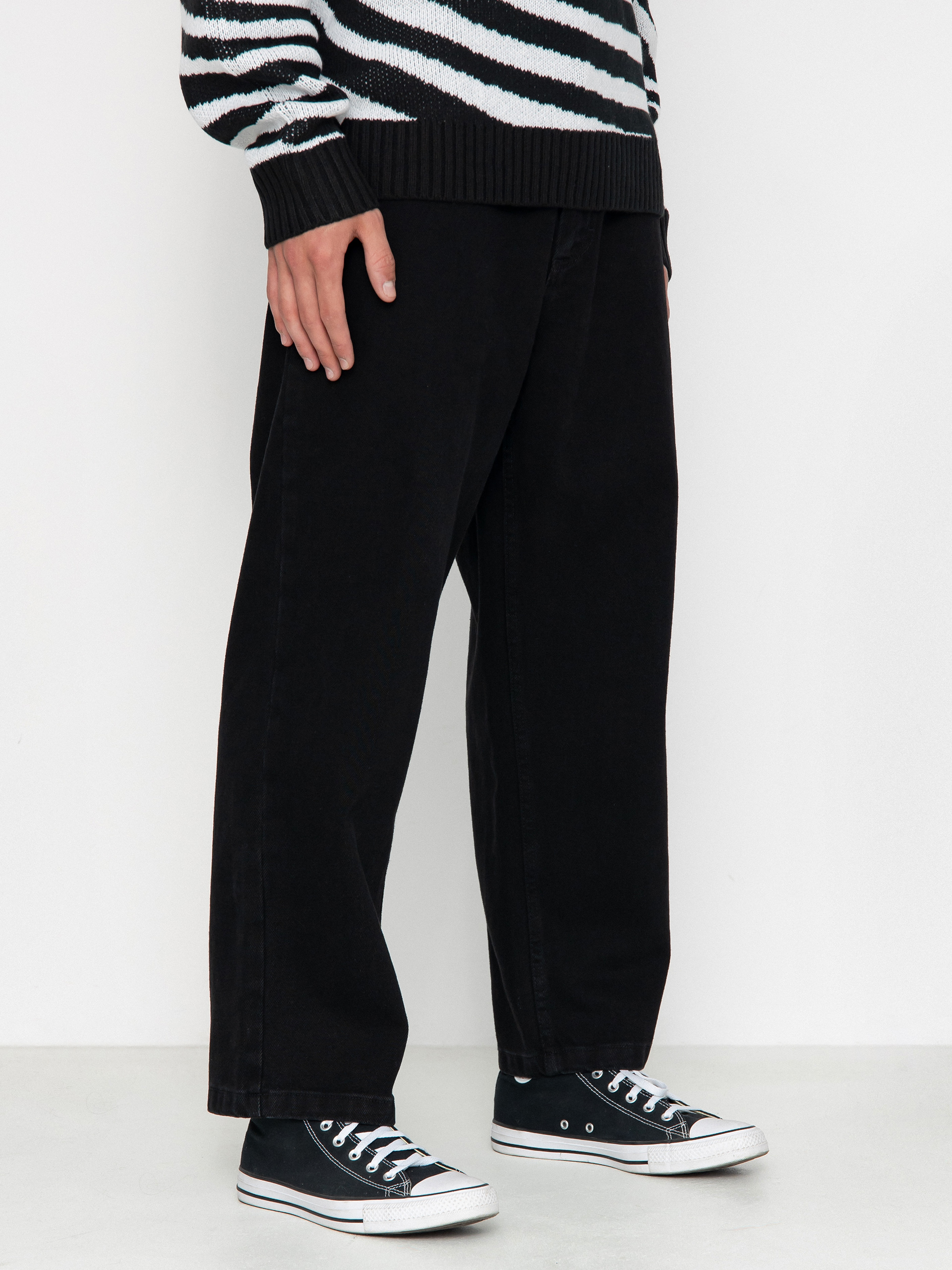 Kalhoty Polar Skate 93! Denim (pitch black)