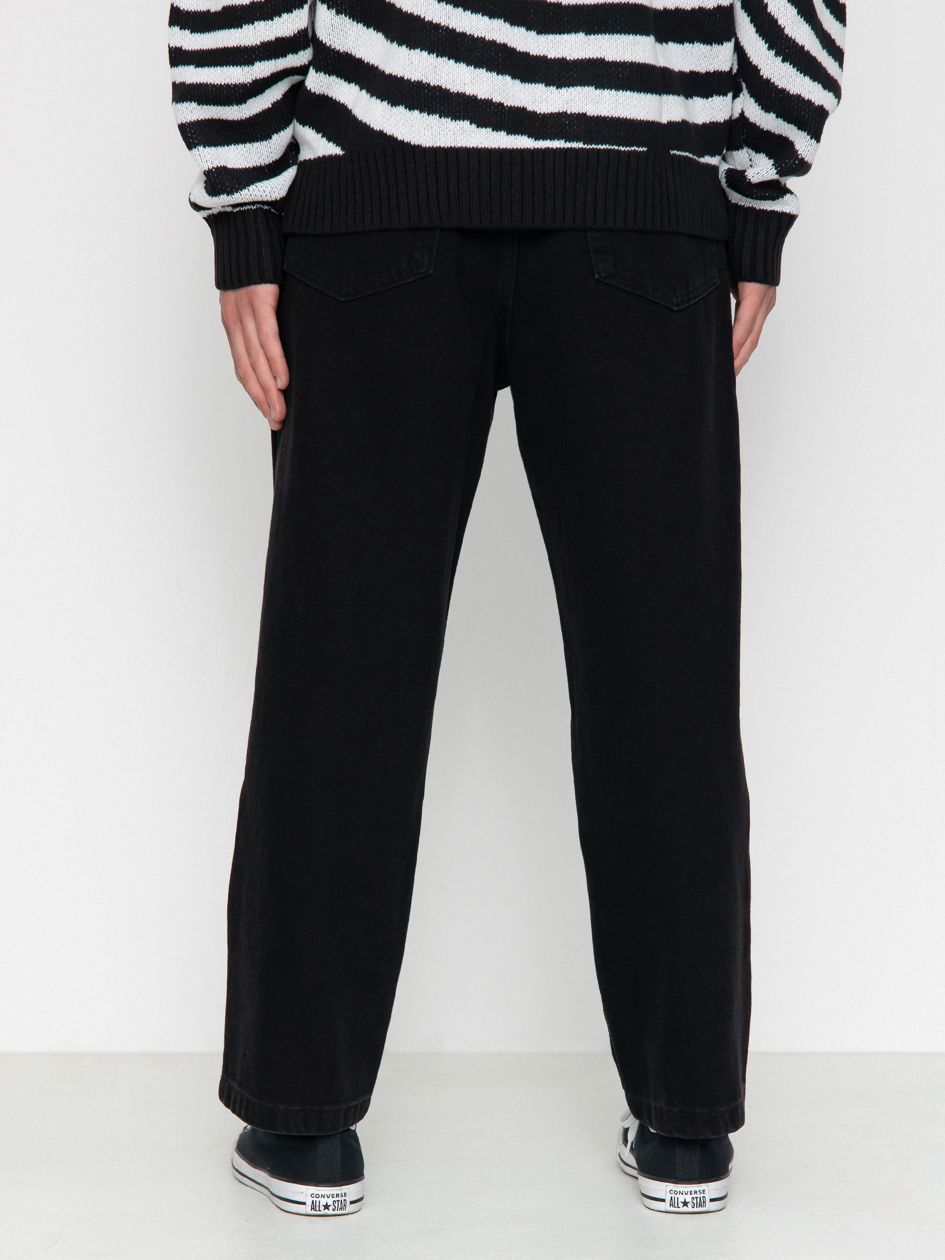 Kalhoty Polar Skate 93! Denim (pitch black)