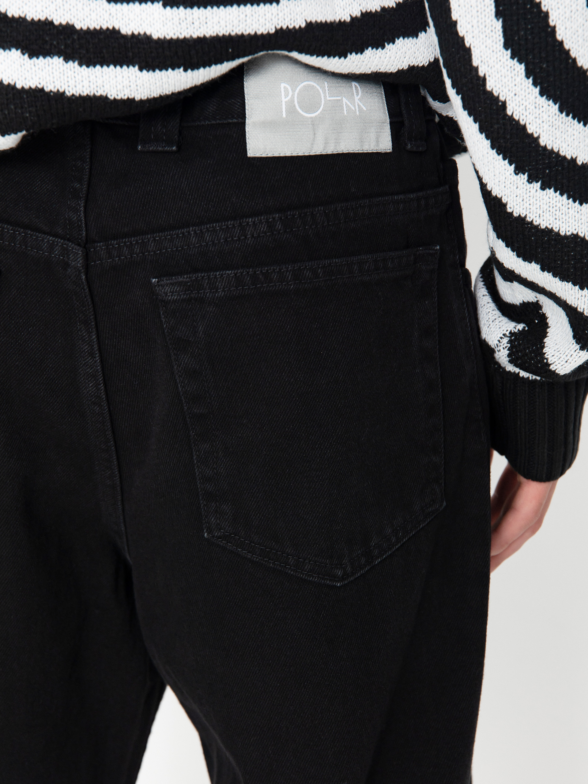 Kalhoty Polar Skate 93! Denim (pitch black)