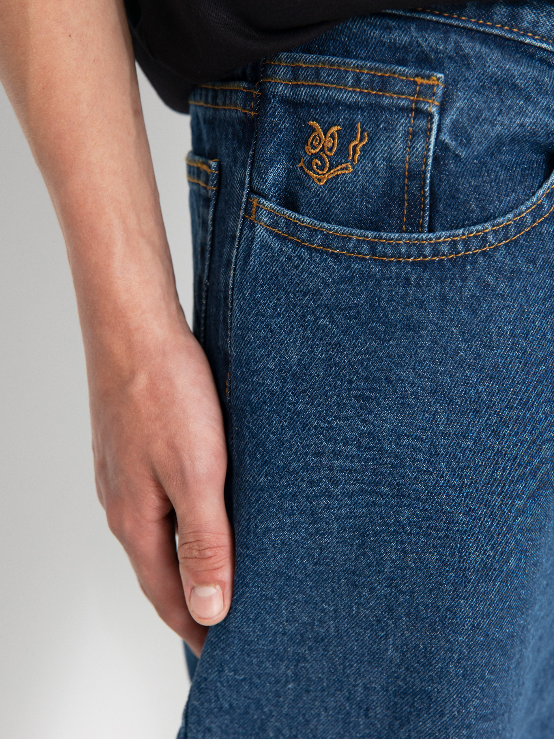 Kalhoty Polar Skate 92! Denim (dark blue)