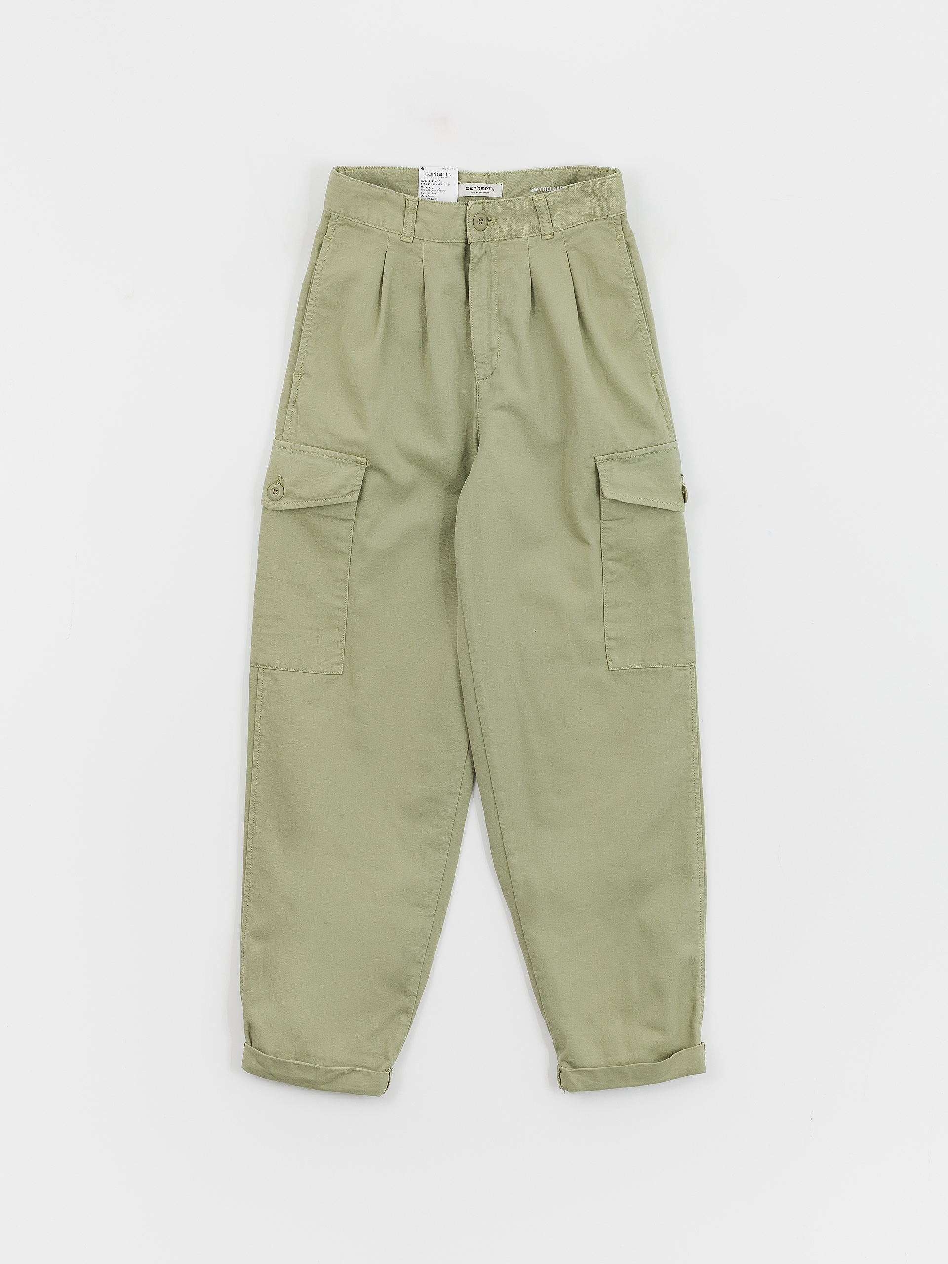 Kalhoty Carhartt WIP Collins Wmn (misty green)