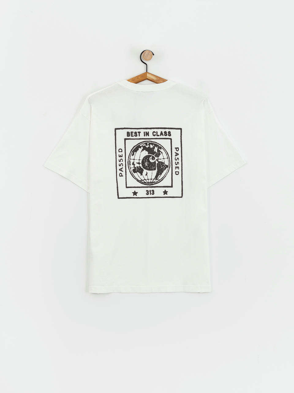 Tričko Carhartt WIP Stamp (white/black)