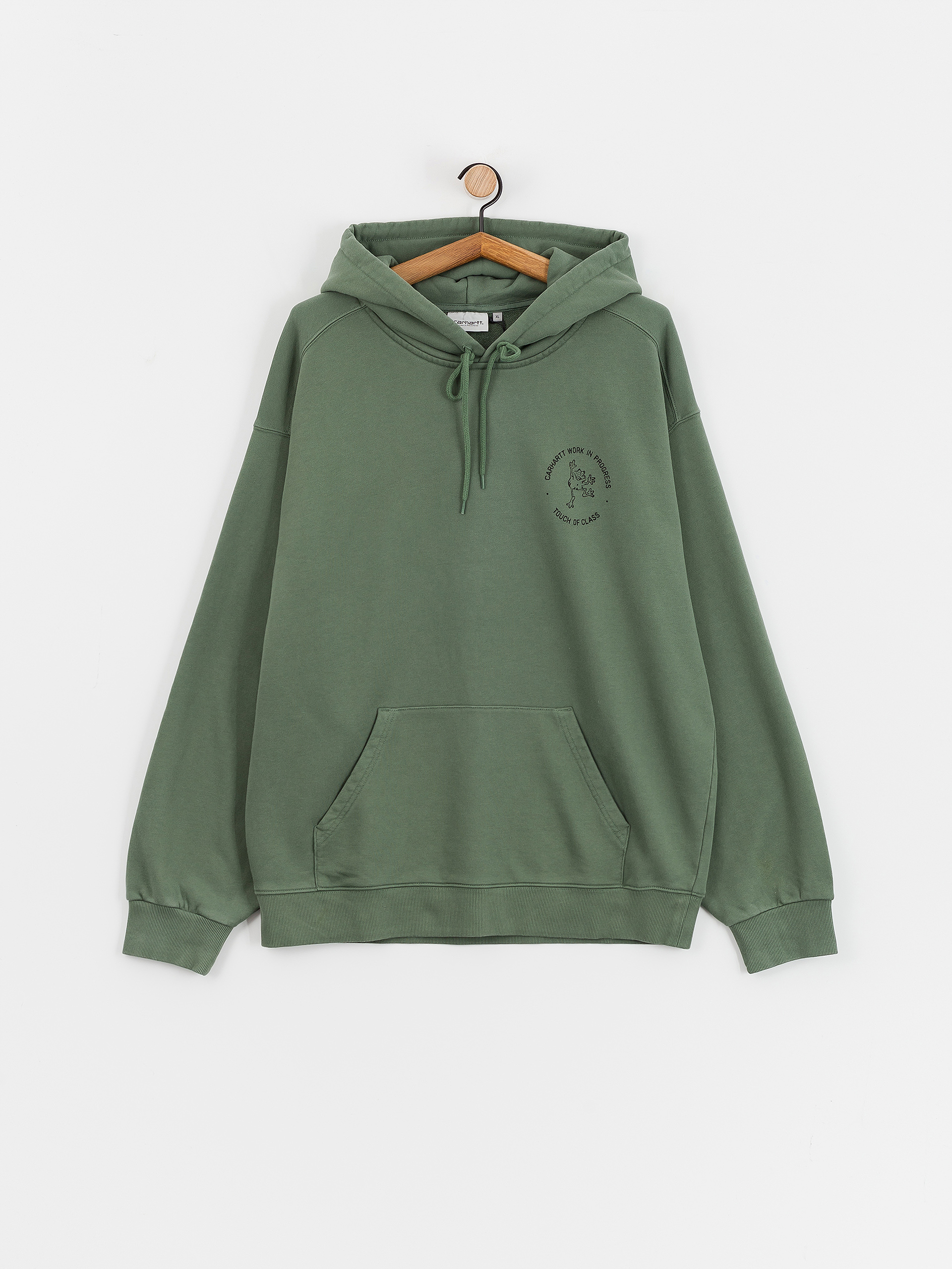 Mikina s kapucí Carhartt WIP Stamp HD (duck green/black)