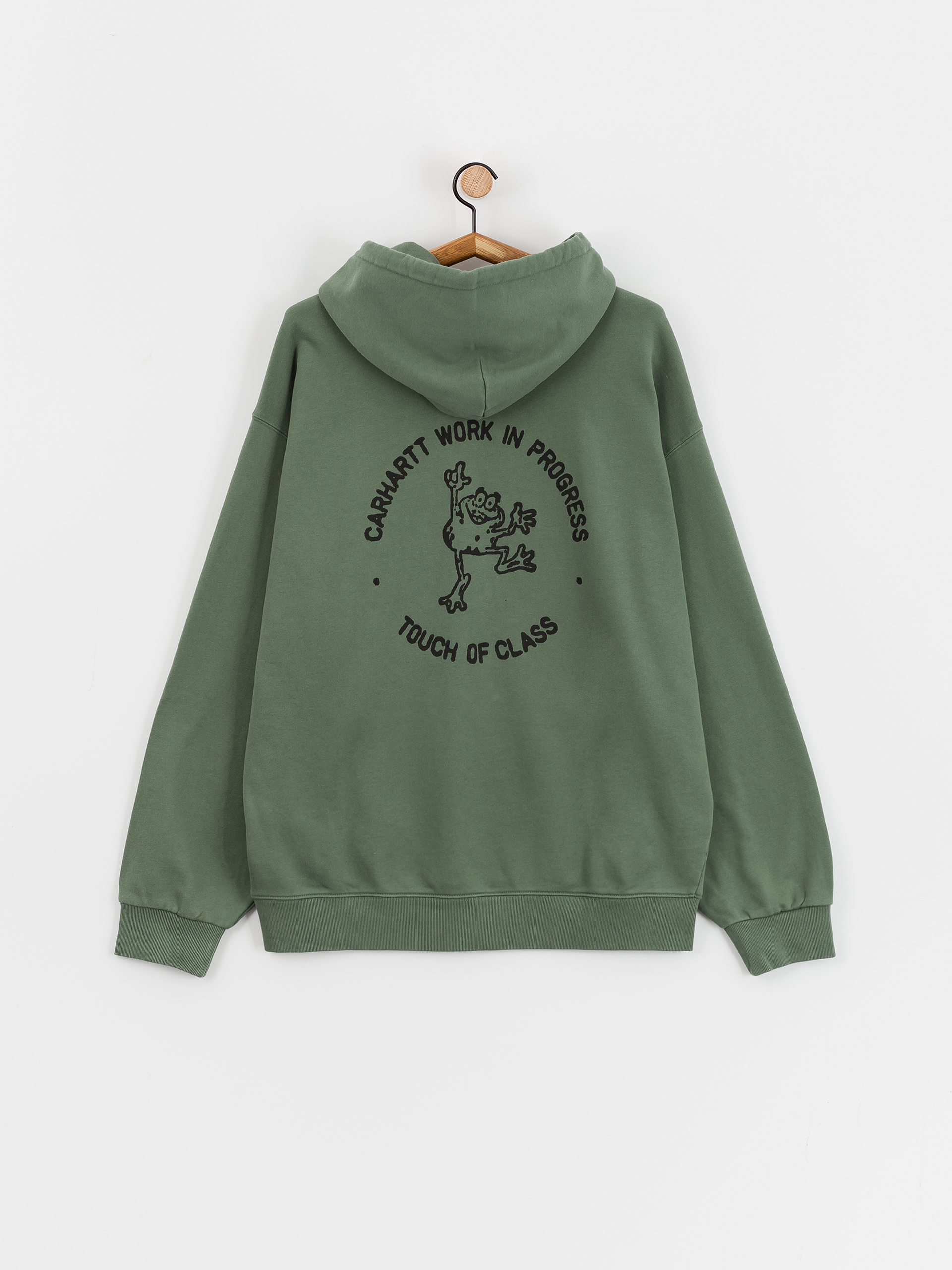 Mikina s kapucí Carhartt WIP Stamp HD (duck green/black)