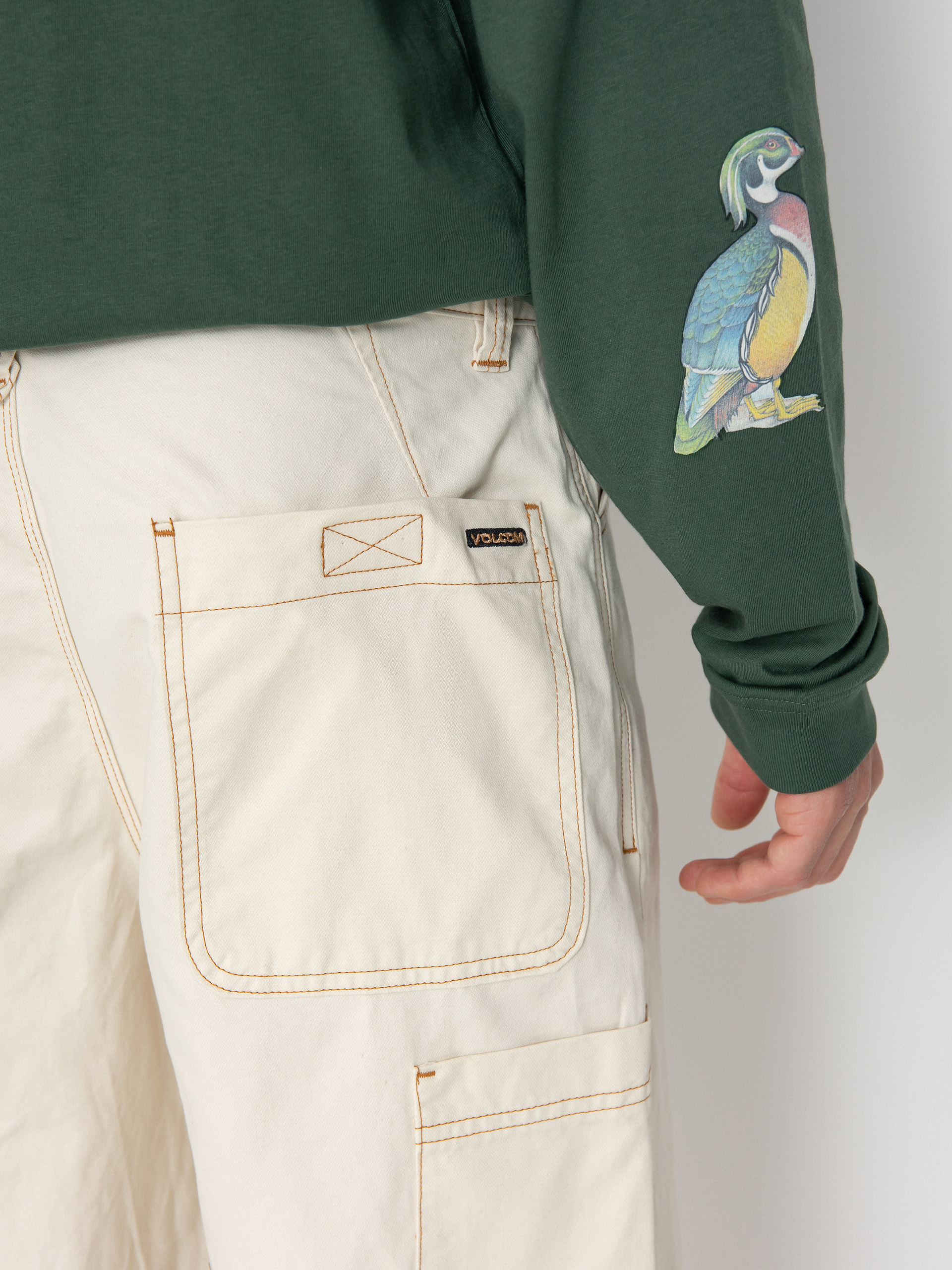 Kalhoty Volcom Kraftsman (dirty white)