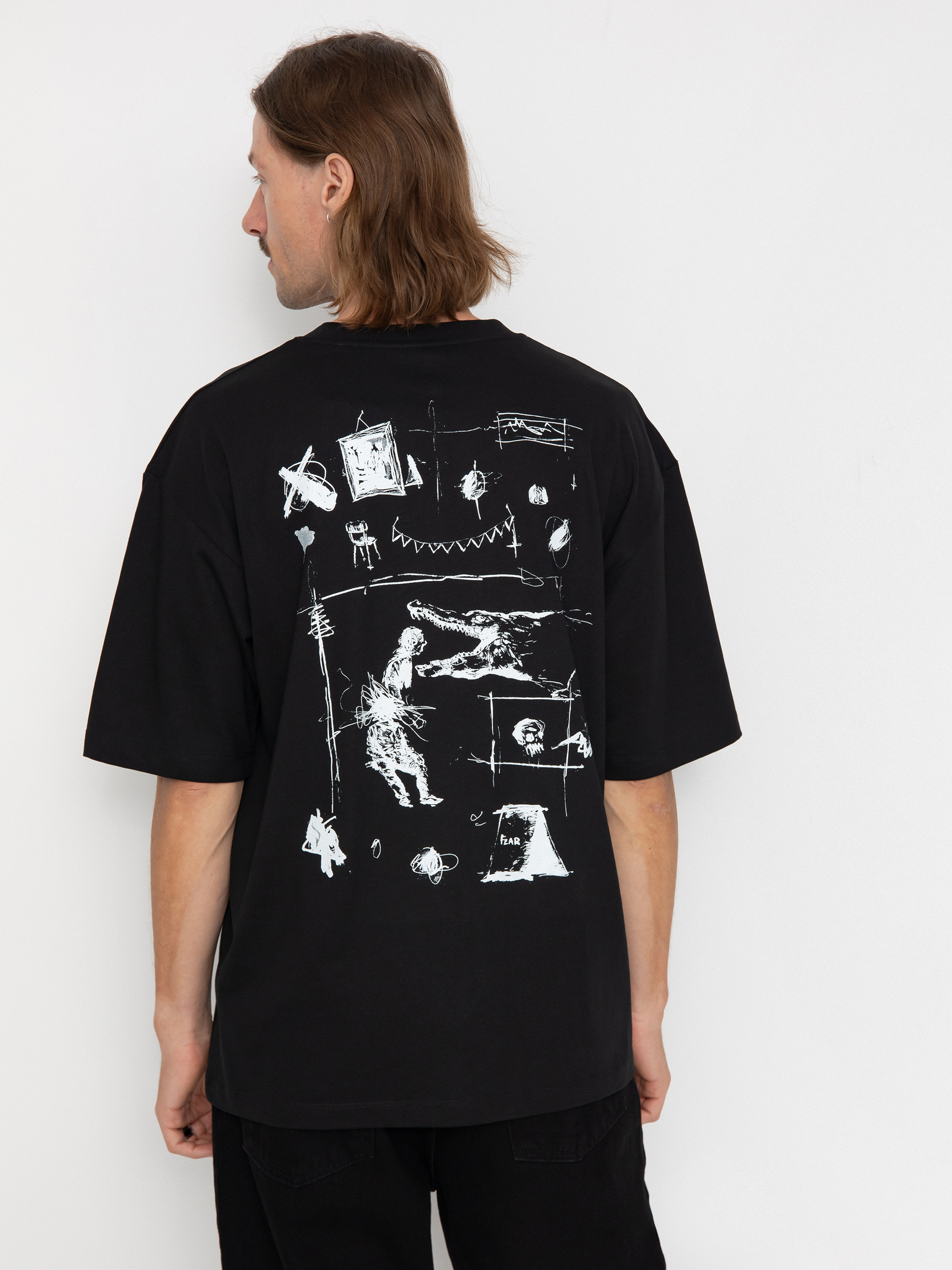 Tričko Poetic Collective Fear Sketch (black)