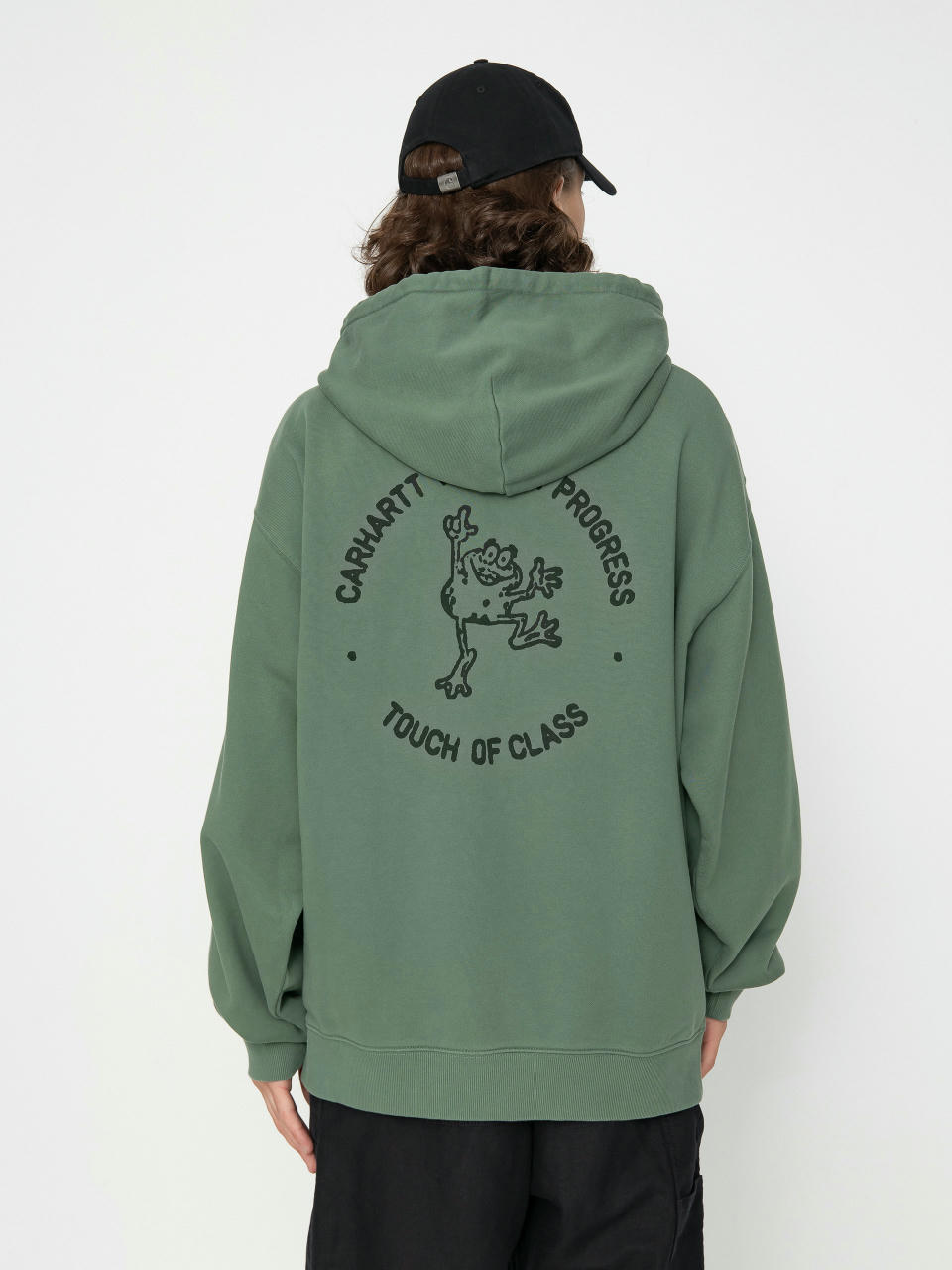 Mikina s kapucí Carhartt WIP Stamp HD (duck green/black)