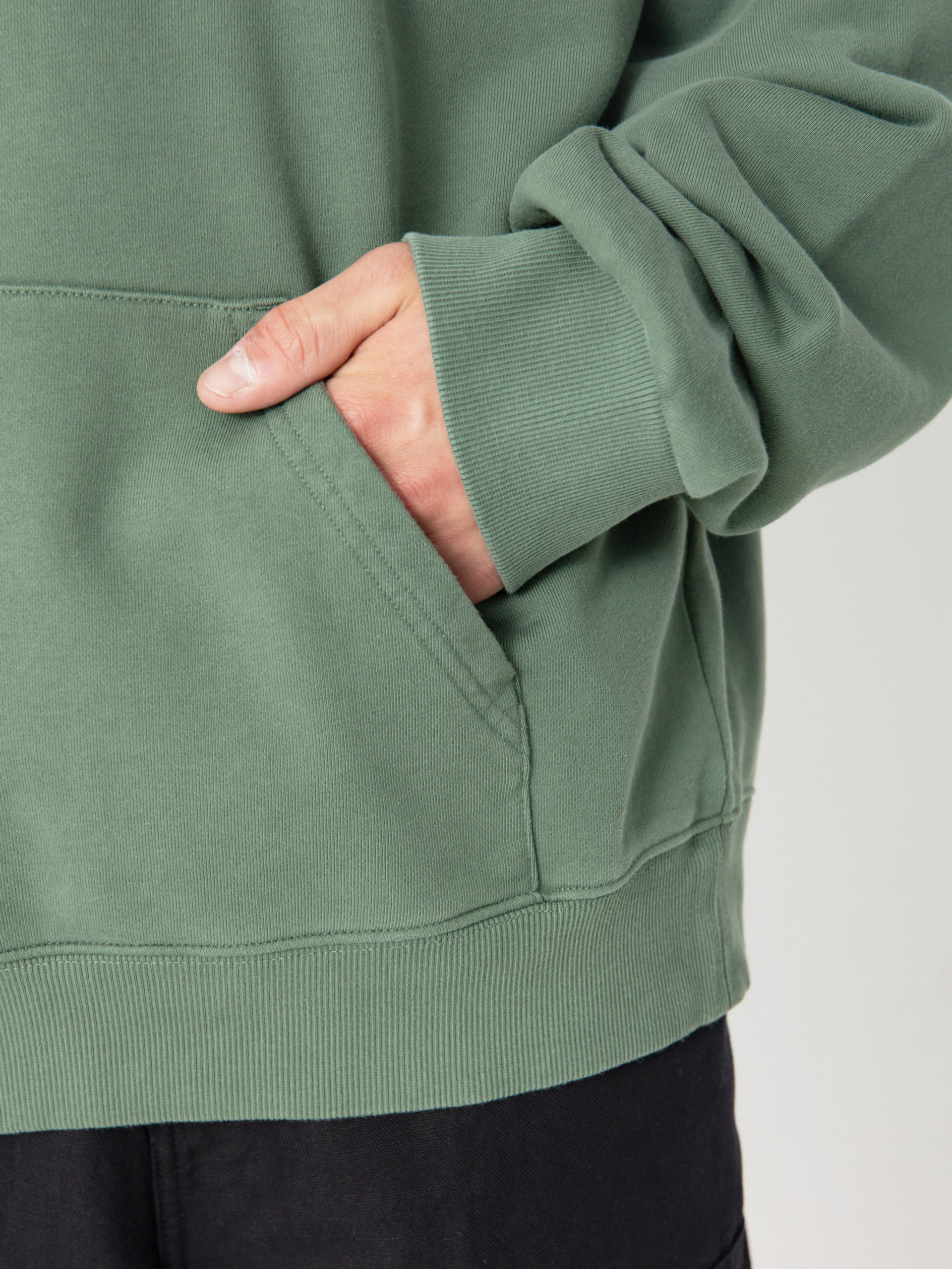 Mikina s kapucí Carhartt WIP Stamp HD (duck green/black)