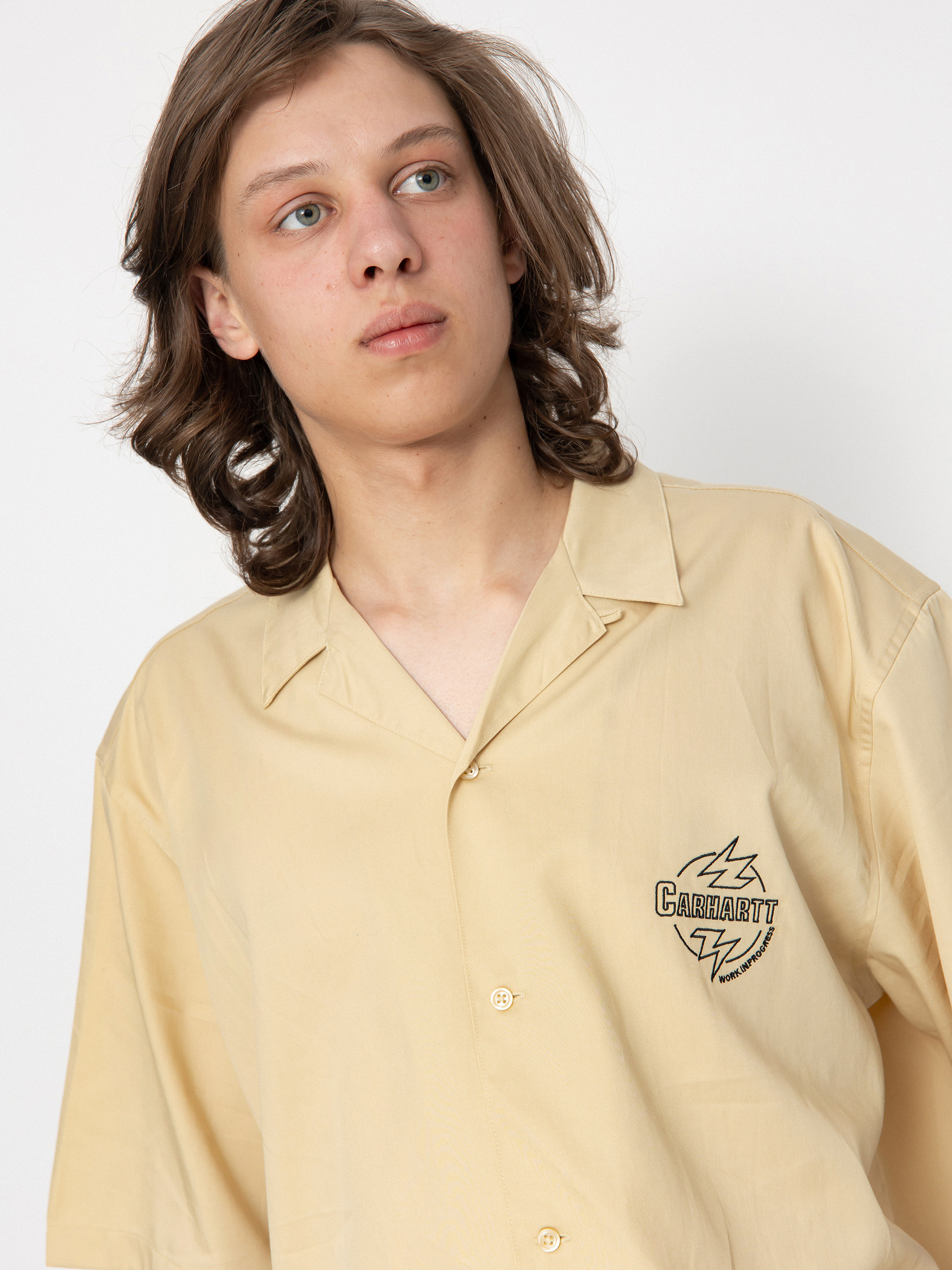 Košile Carhartt WIP Ablaze (cornsilk/black)