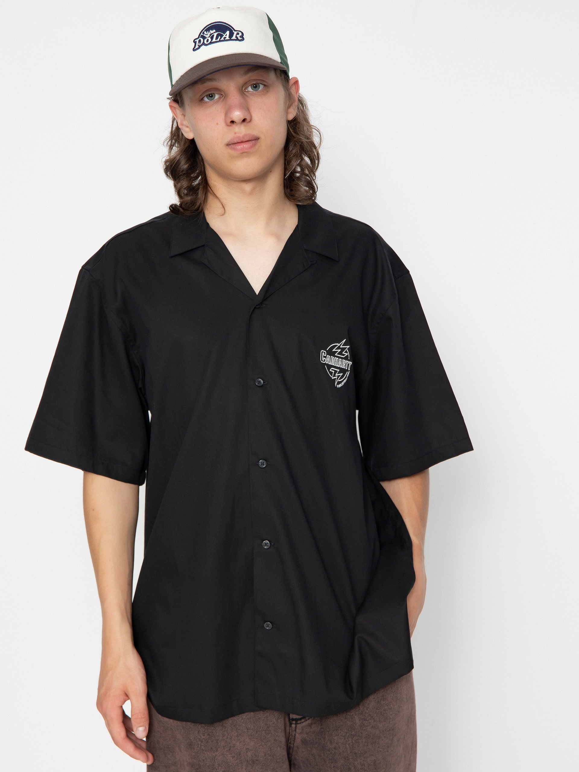 Košile Carhartt WIP Ablaze (black/wax)