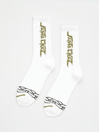 Ponožky Santa Cruz Dungeon Strip (white)