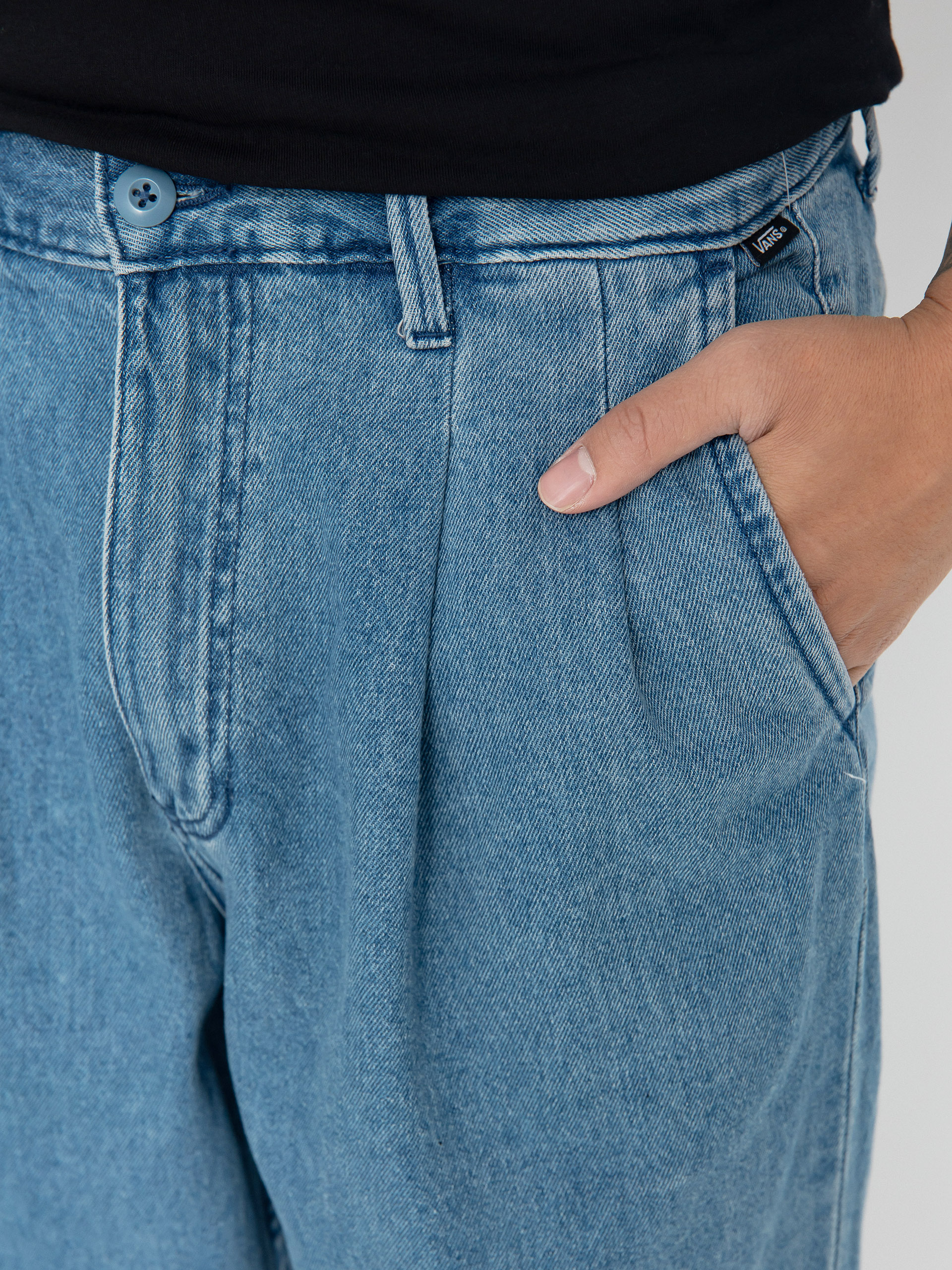 Kalhoty Vans Authentic Chino Loose Tapered Pltd Dm (stonewash/blue)