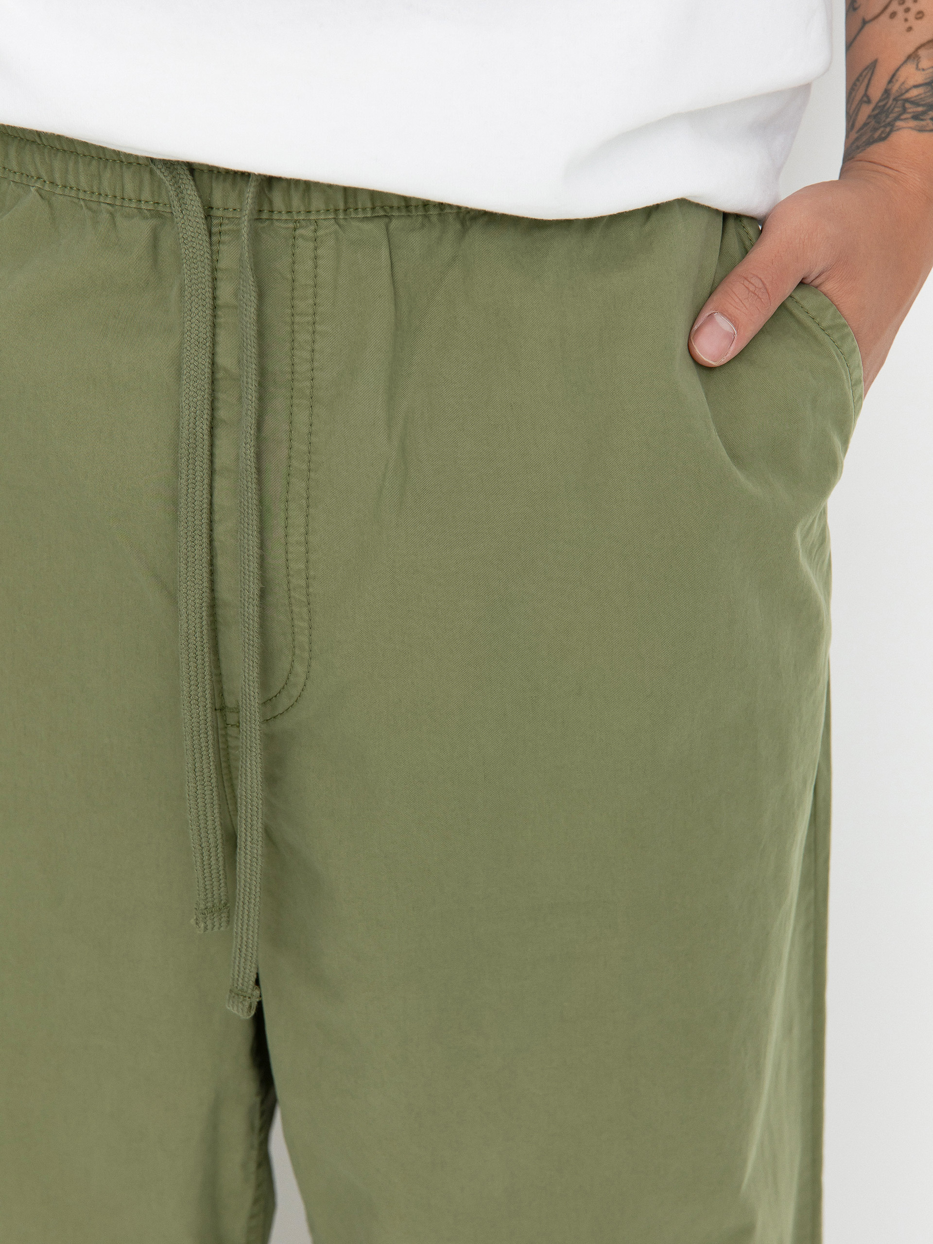 Kalhoty Vans Range Baggy Tapered Elastic Waist (loden green)