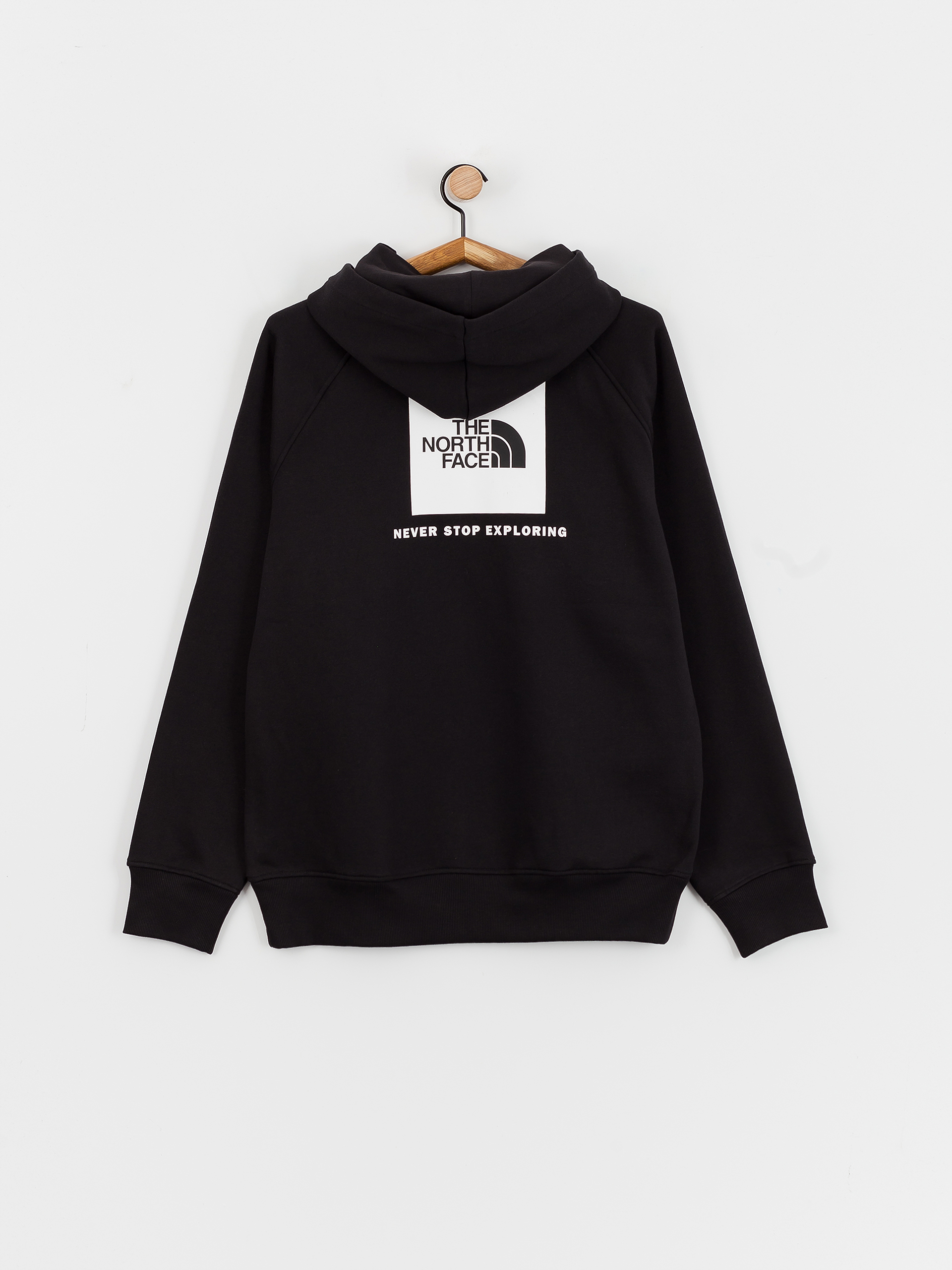Mikina s kapucí The North Face Raglan Box Nse HD (tnf black/tnf white)