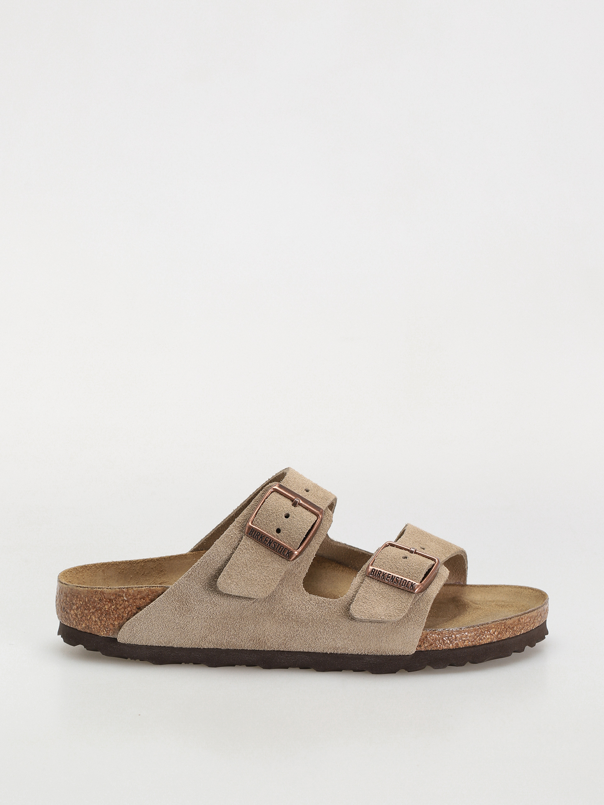 Plu00e1u017eovky Birkenstock Arizona Suede Leather Narrow Wmn (taupe)