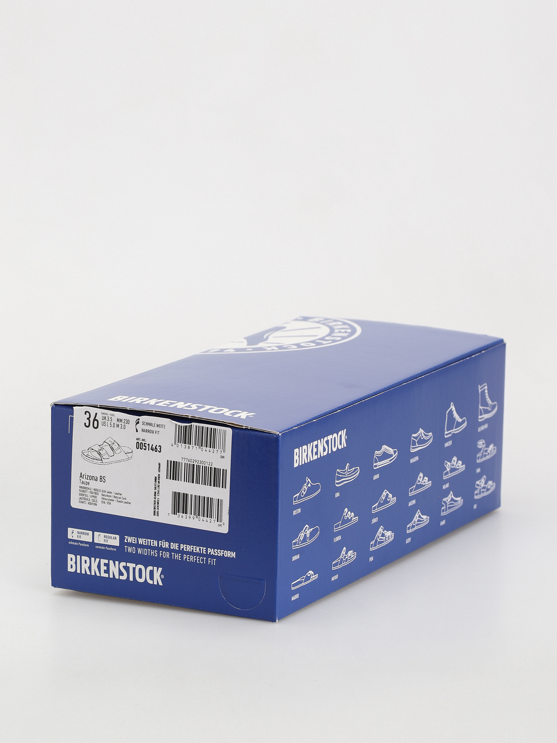 Plážovky Birkenstock Arizona Suede Leather Narrow Wmn (taupe)