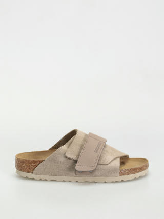 Plážovky Birkenstock Kyoto Nubuck Suede Leather Narrow Wmn (taupe)