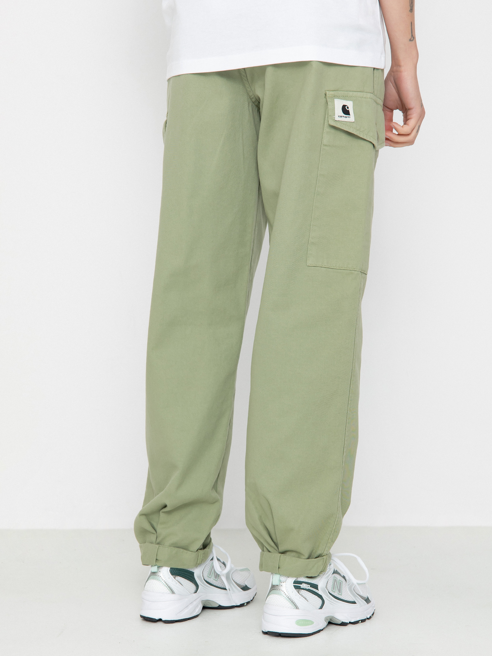 Kalhoty Carhartt WIP Collins Wmn (misty green)