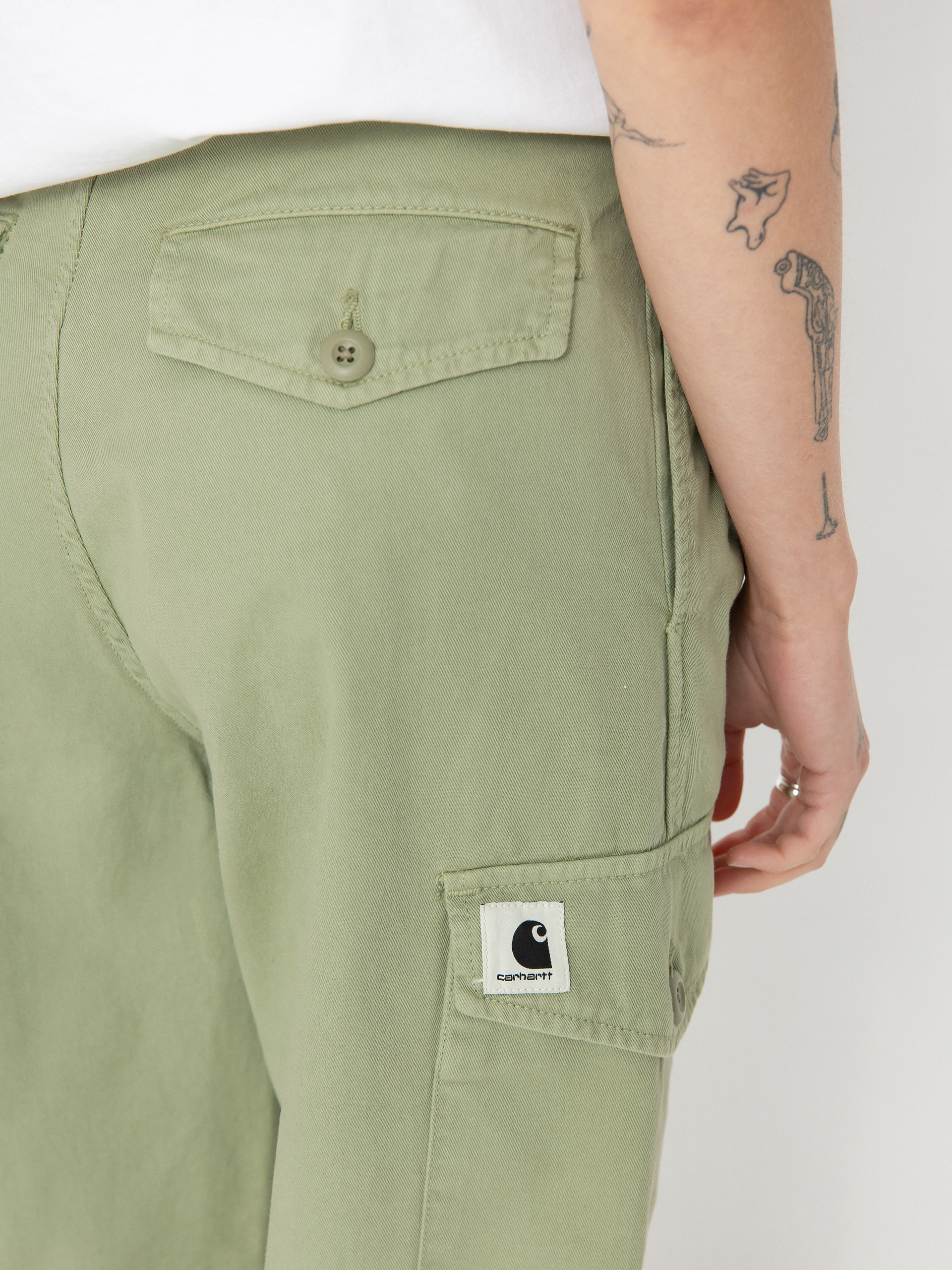Kalhoty Carhartt WIP Collins Wmn (misty green)