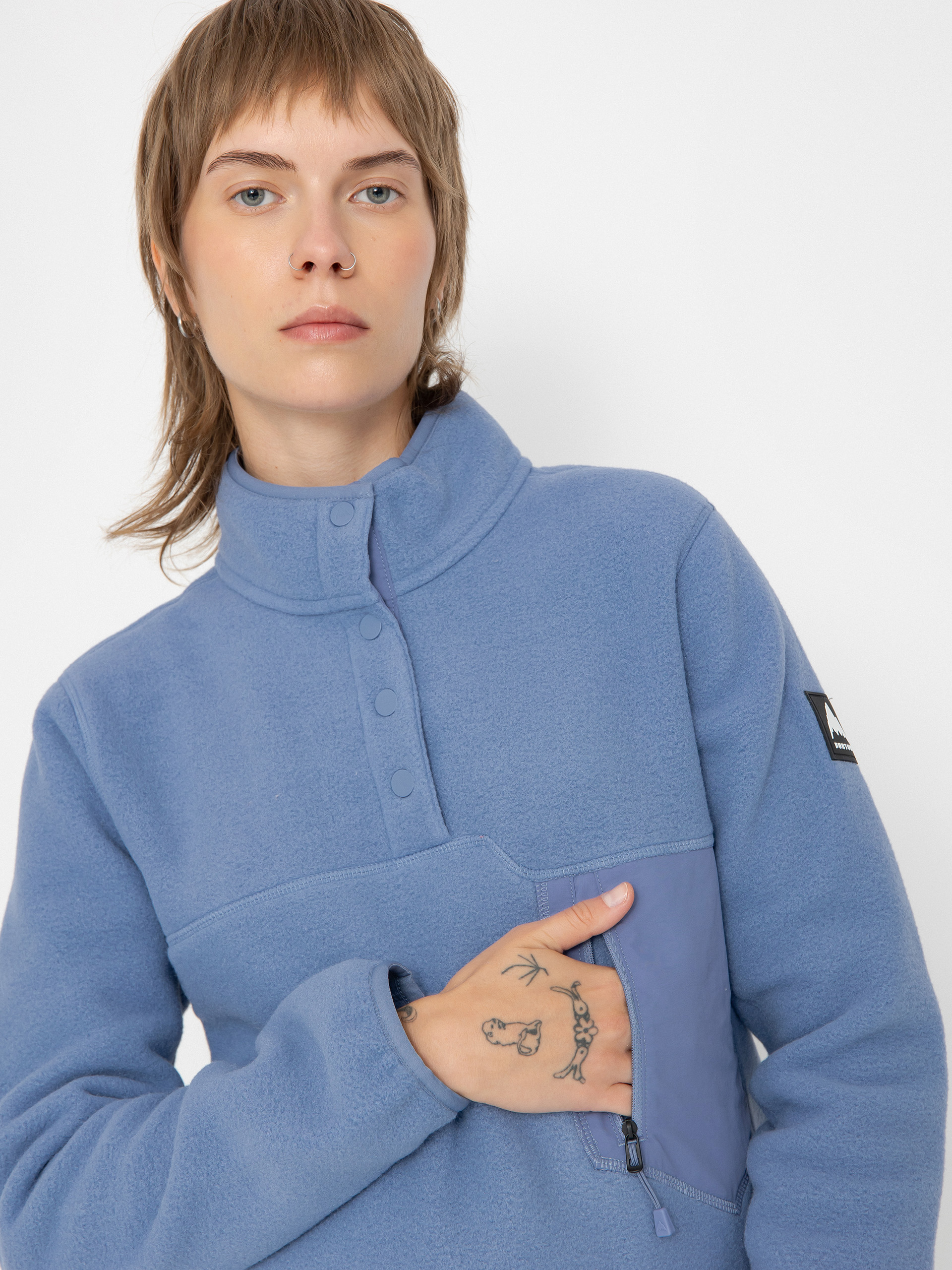 Mikina s kapucí Burton Cinder Wmn (slate blue)