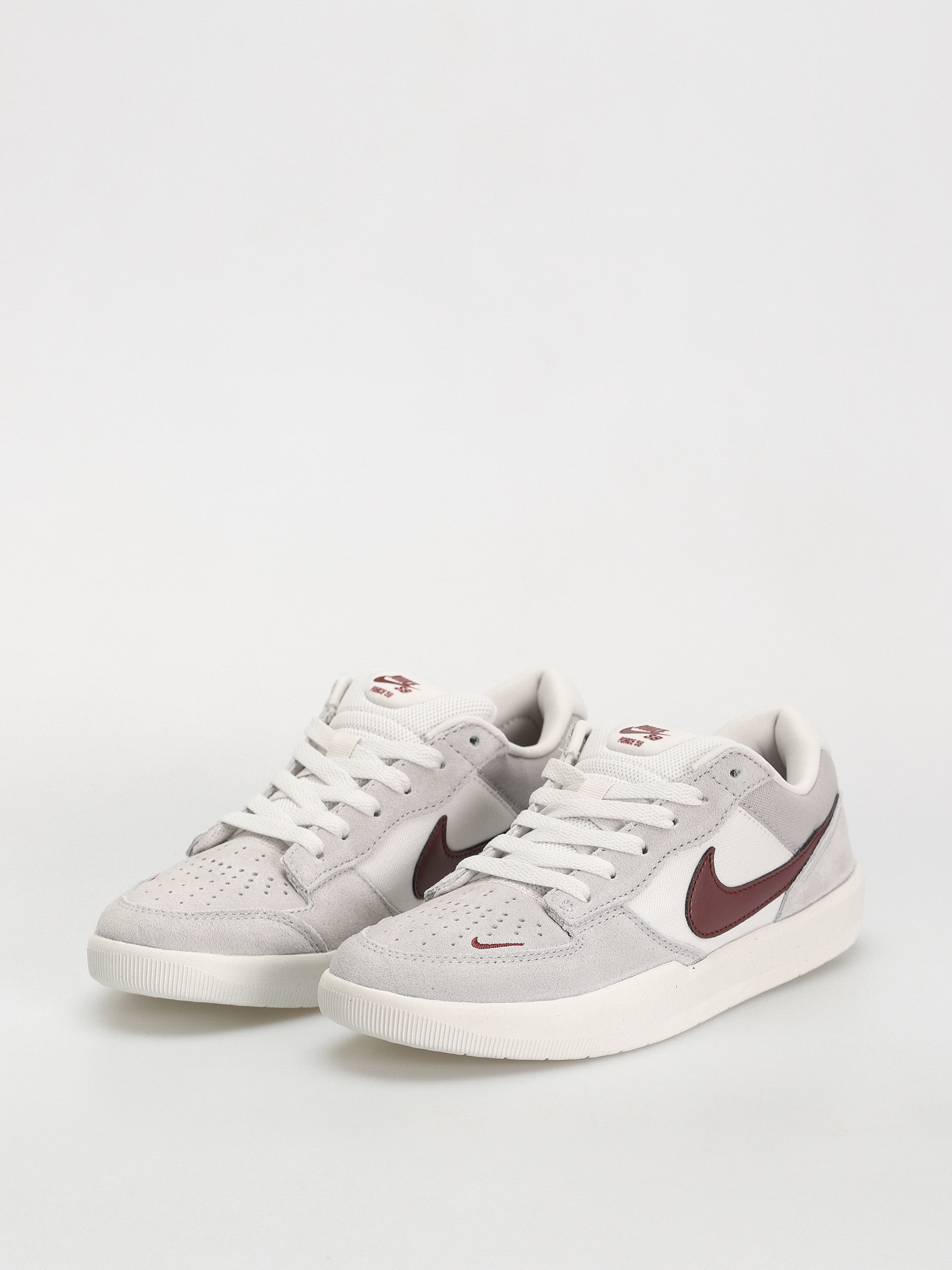 Boty Nike SB Force 58 (platinum tint/dark team red wolf grey)