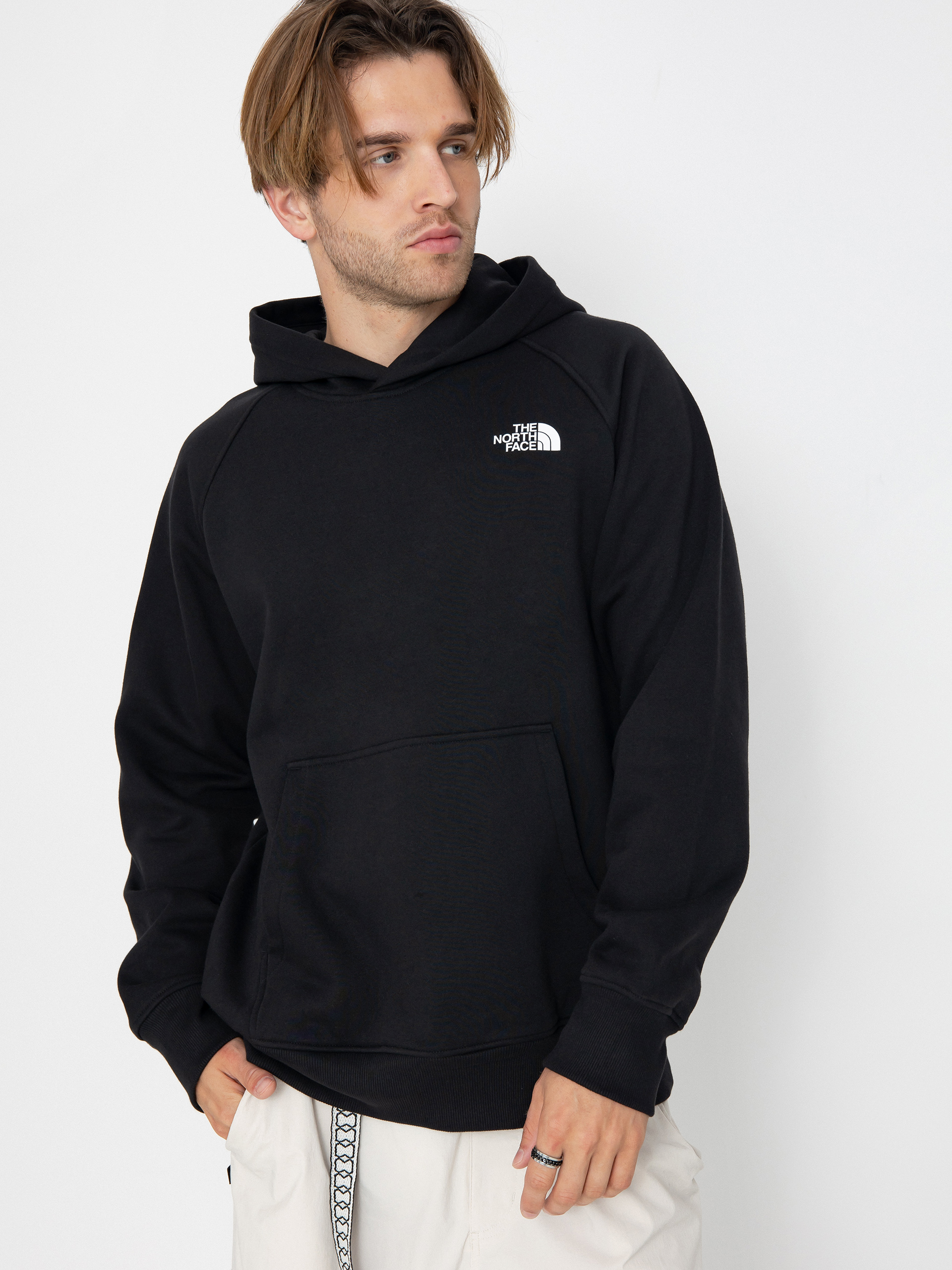 Mikina s kapucí The North Face Raglan Box Nse HD (tnf black/tnf white)