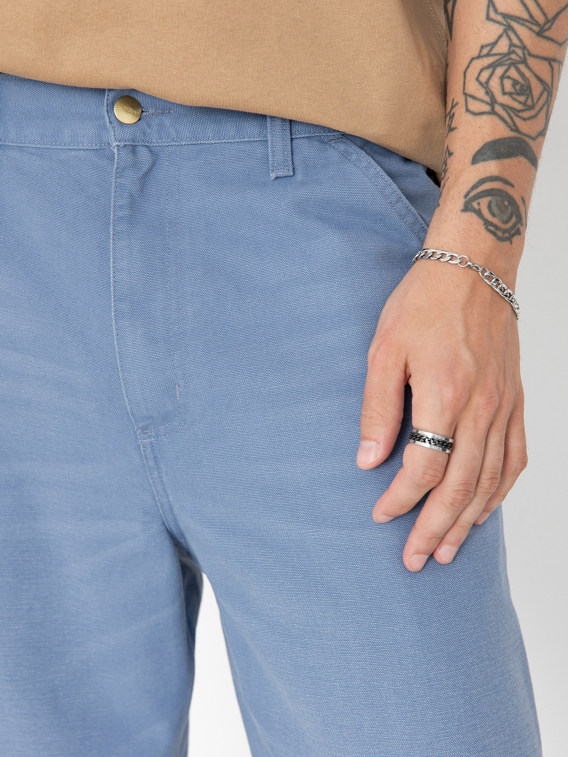 Kalhoty Carhartt WIP Single Knee (bay blue)