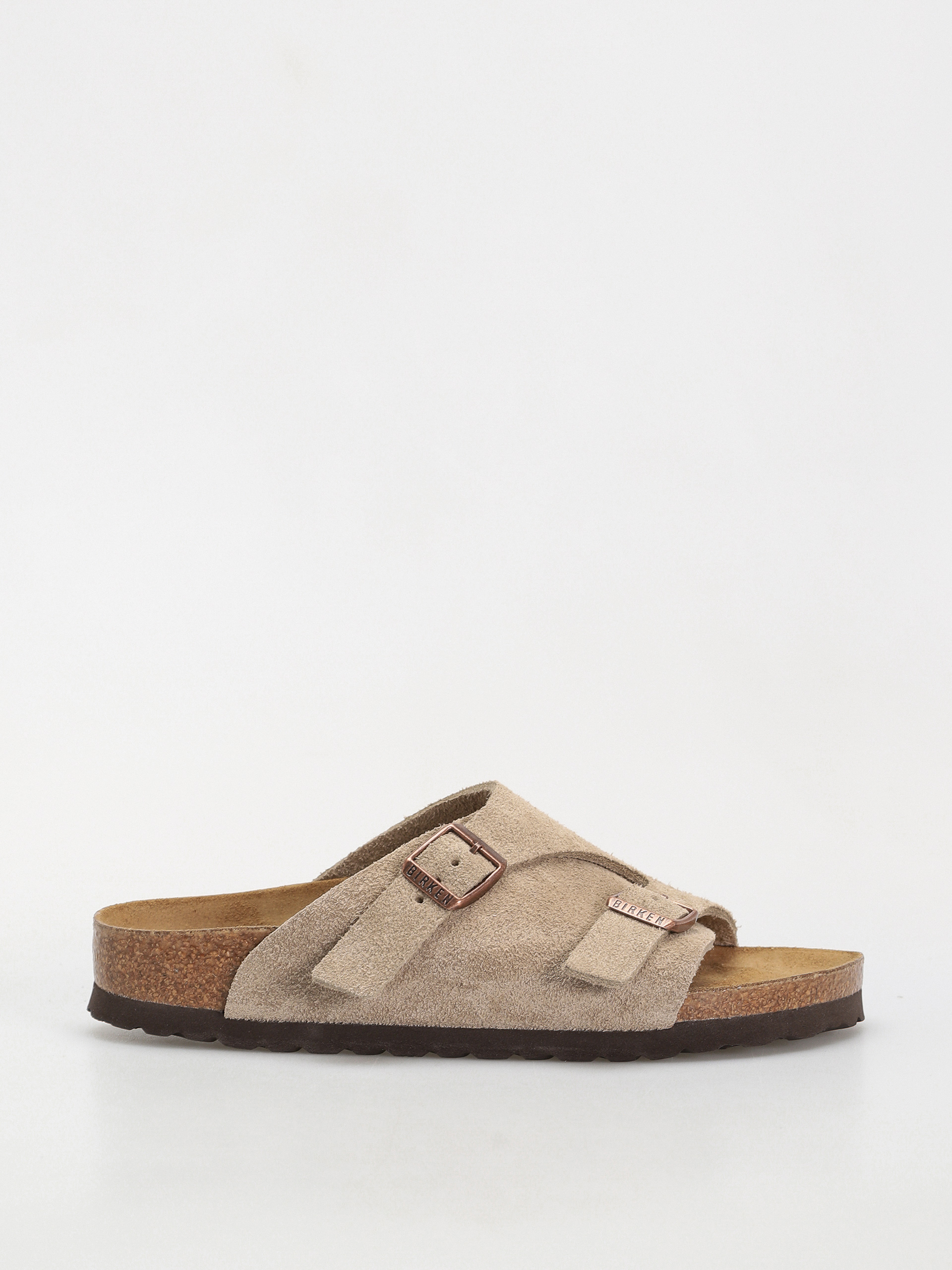 Plážovky Birkenstock Zürich Suede Leather Narrow Wmn