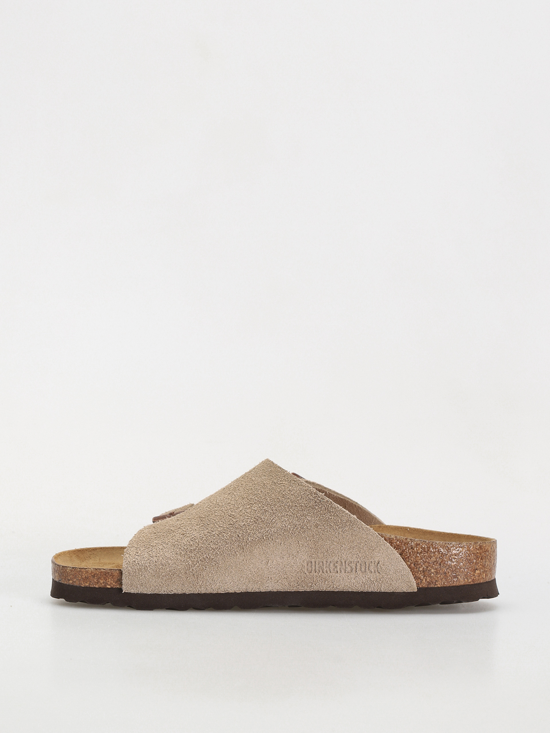 Plážovky Birkenstock Zürich Suede Leather Narrow Wmn (taupe)