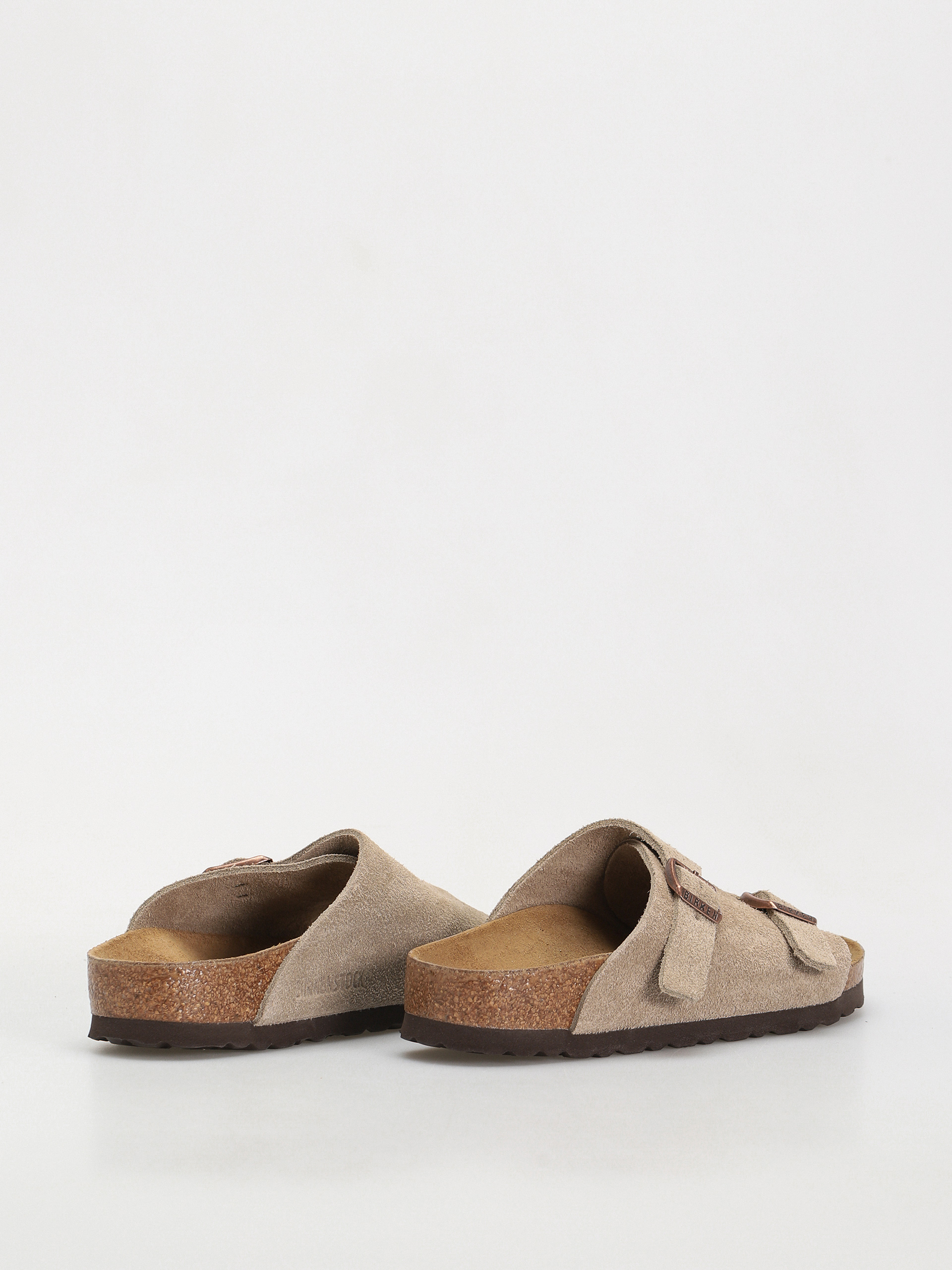 Plážovky Birkenstock Zürich Suede Leather Narrow Wmn (taupe)