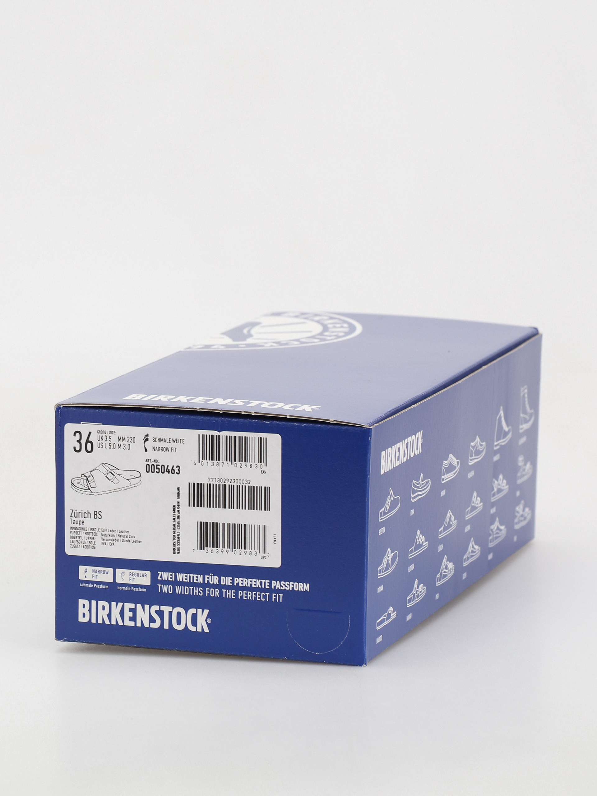 Plážovky Birkenstock Zürich Suede Leather Narrow Wmn (taupe)