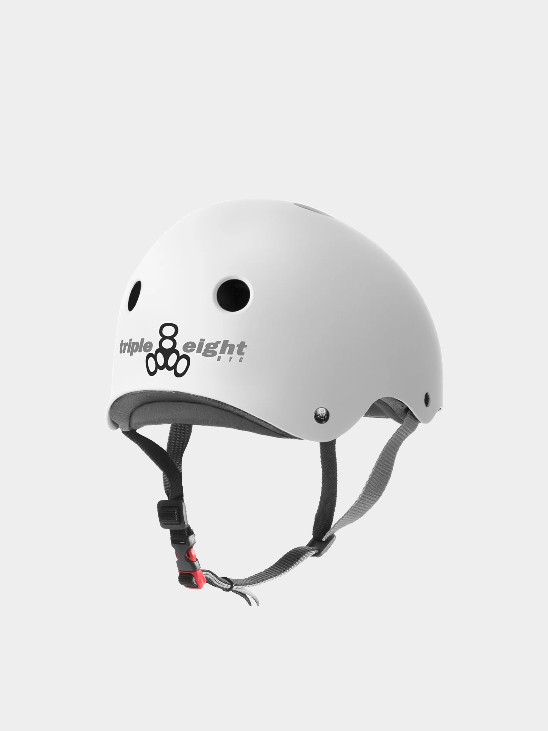 Helma Triple Eight The Certified Sweatsaver Helmet (white rubber)