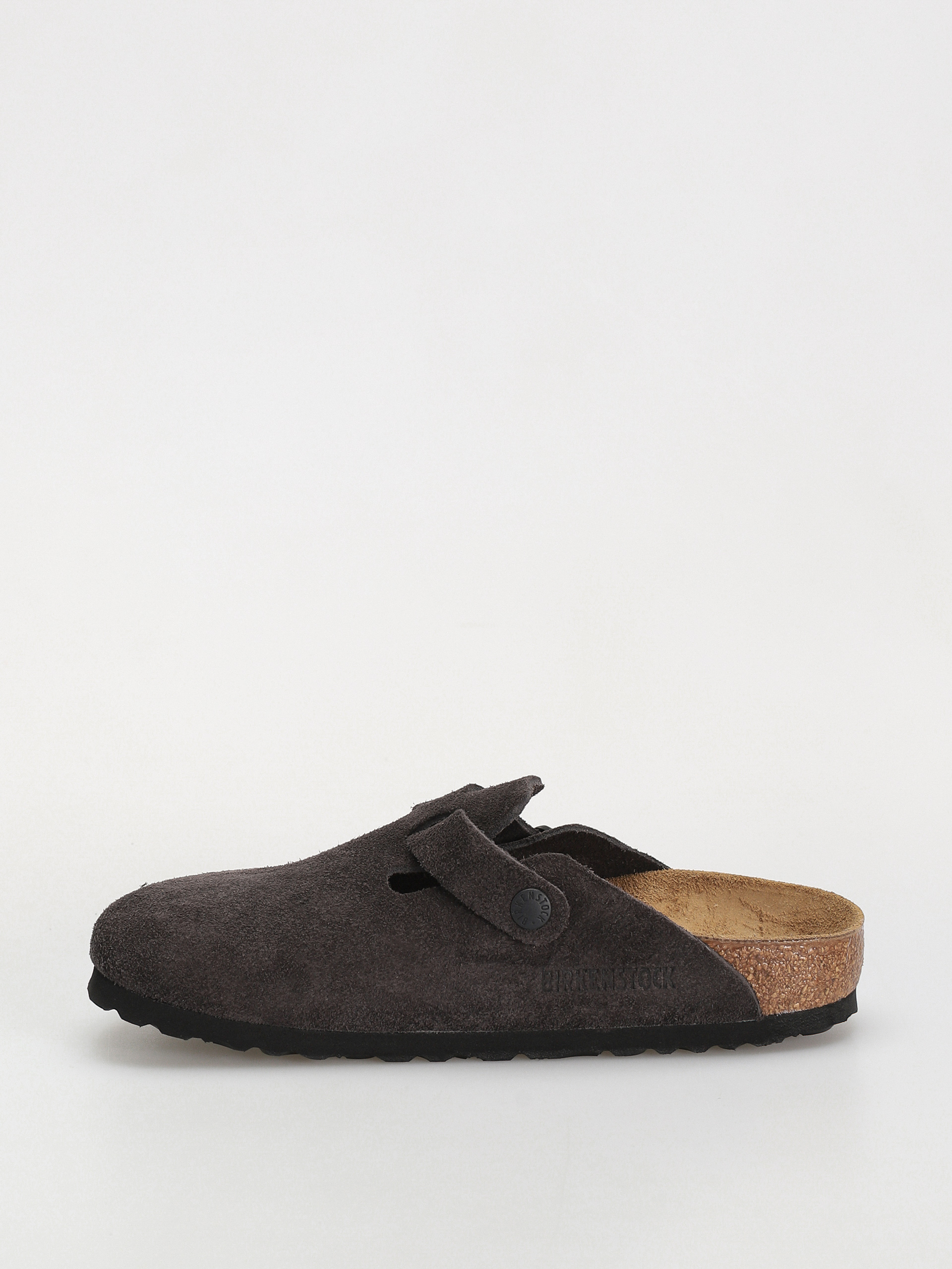 Plážovky Birkenstock Boston Suede Leather Narrow Wmn (velvet grey)
