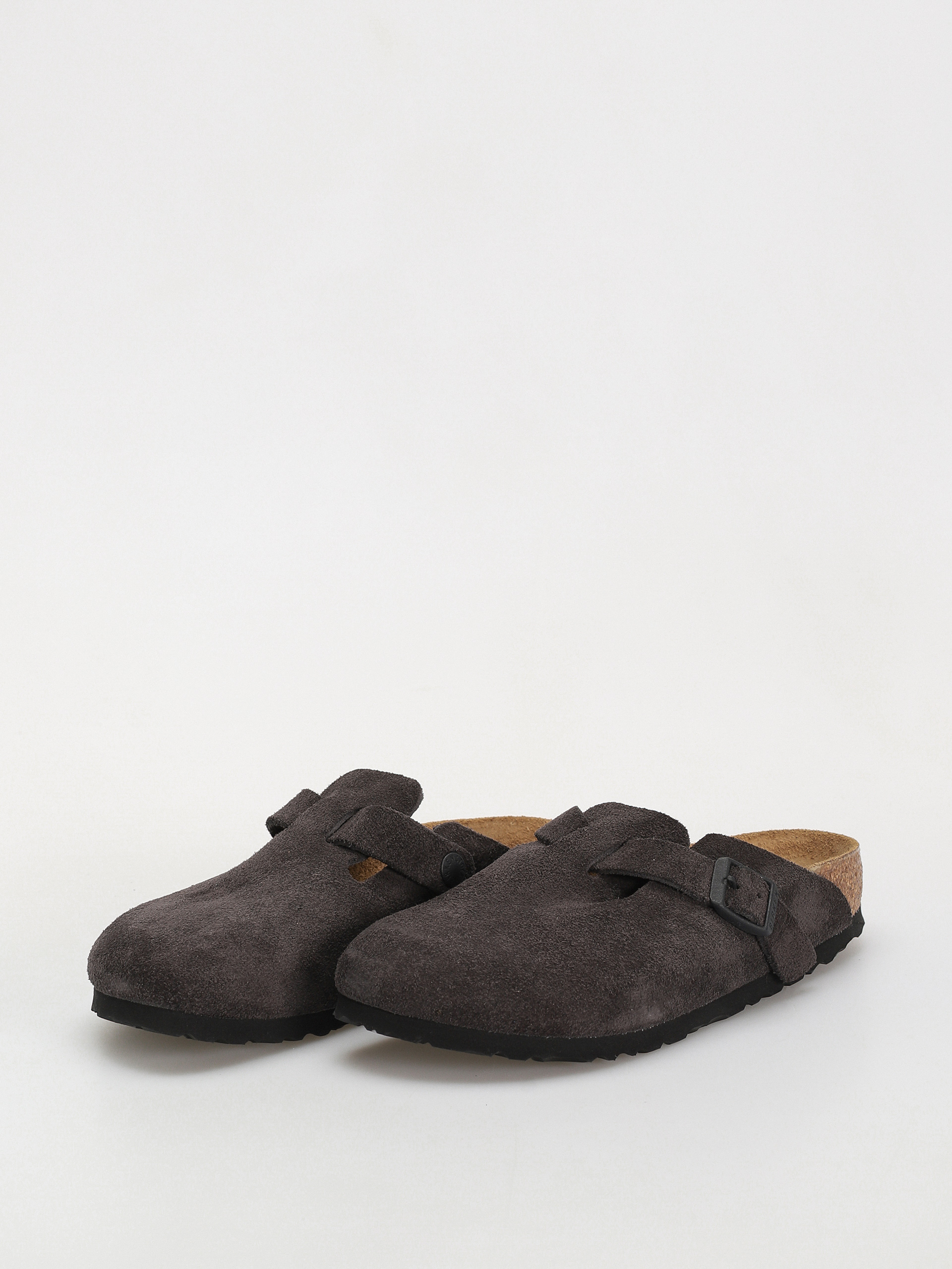 Plážovky Birkenstock Boston Suede Leather Narrow Wmn (velvet grey)